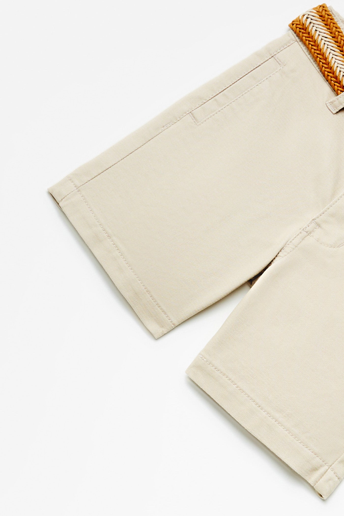 Sfera Formal Shorts With Belt - Beige / Camel 6 Shaws Department Stores