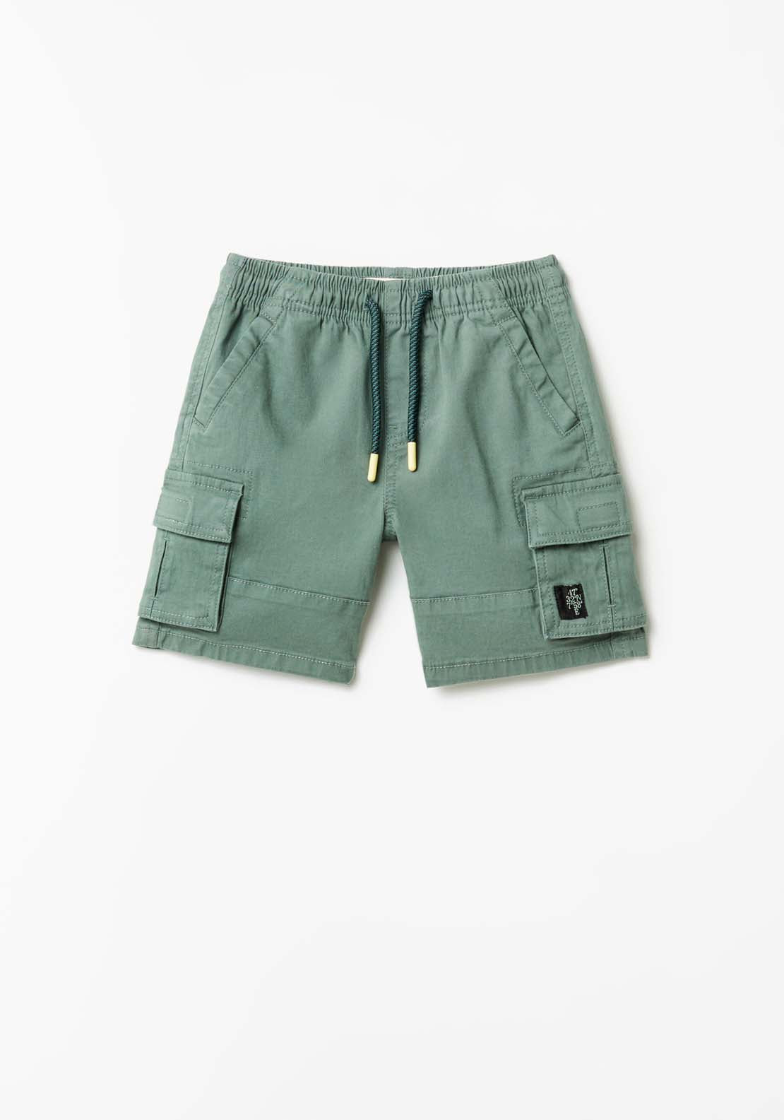Sfera Basic Cargo Shorts - Green 3 Shaws Department Stores