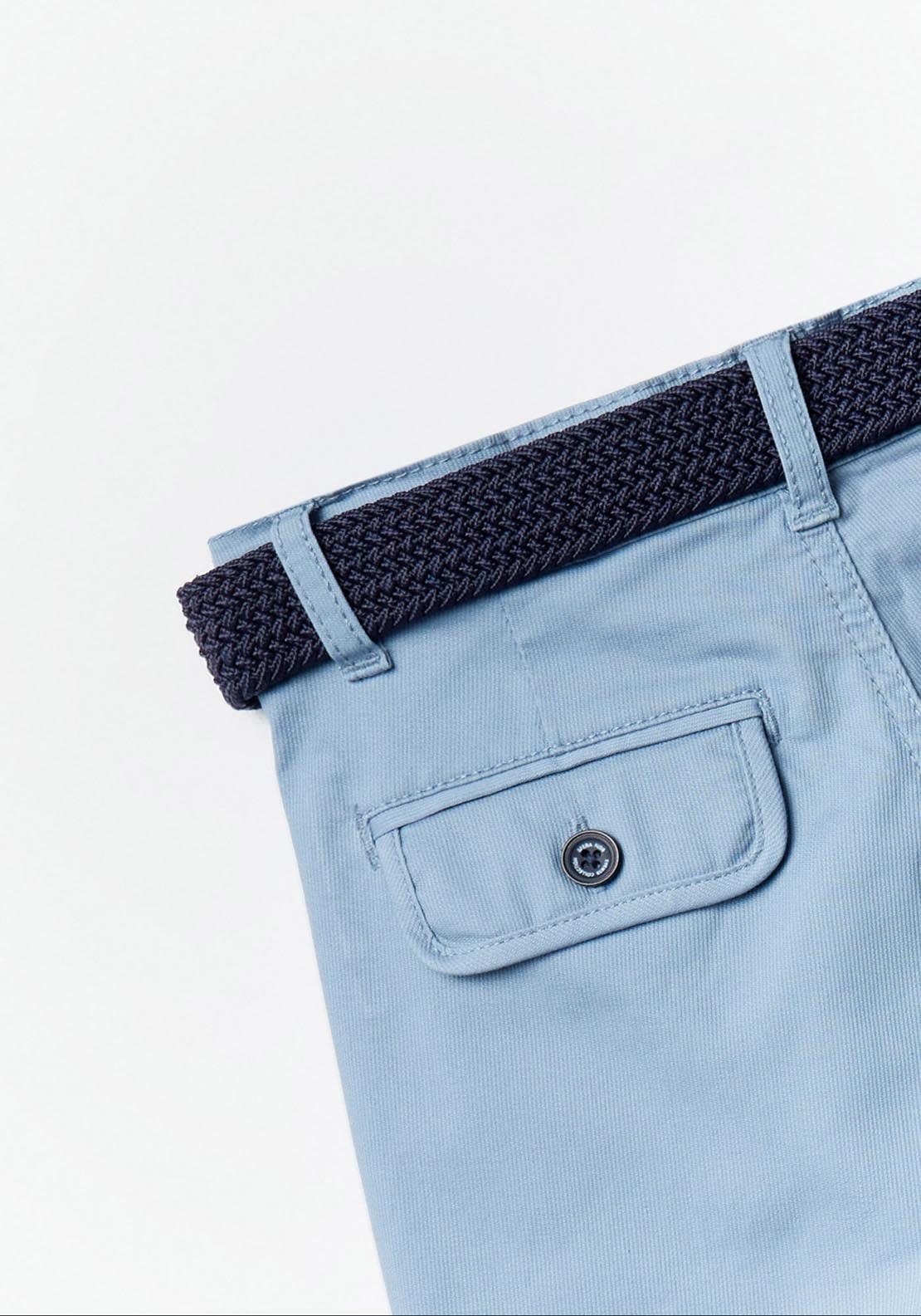 Sfera Belted Bermuda Shorts - Blue 2 Shaws Department Stores
