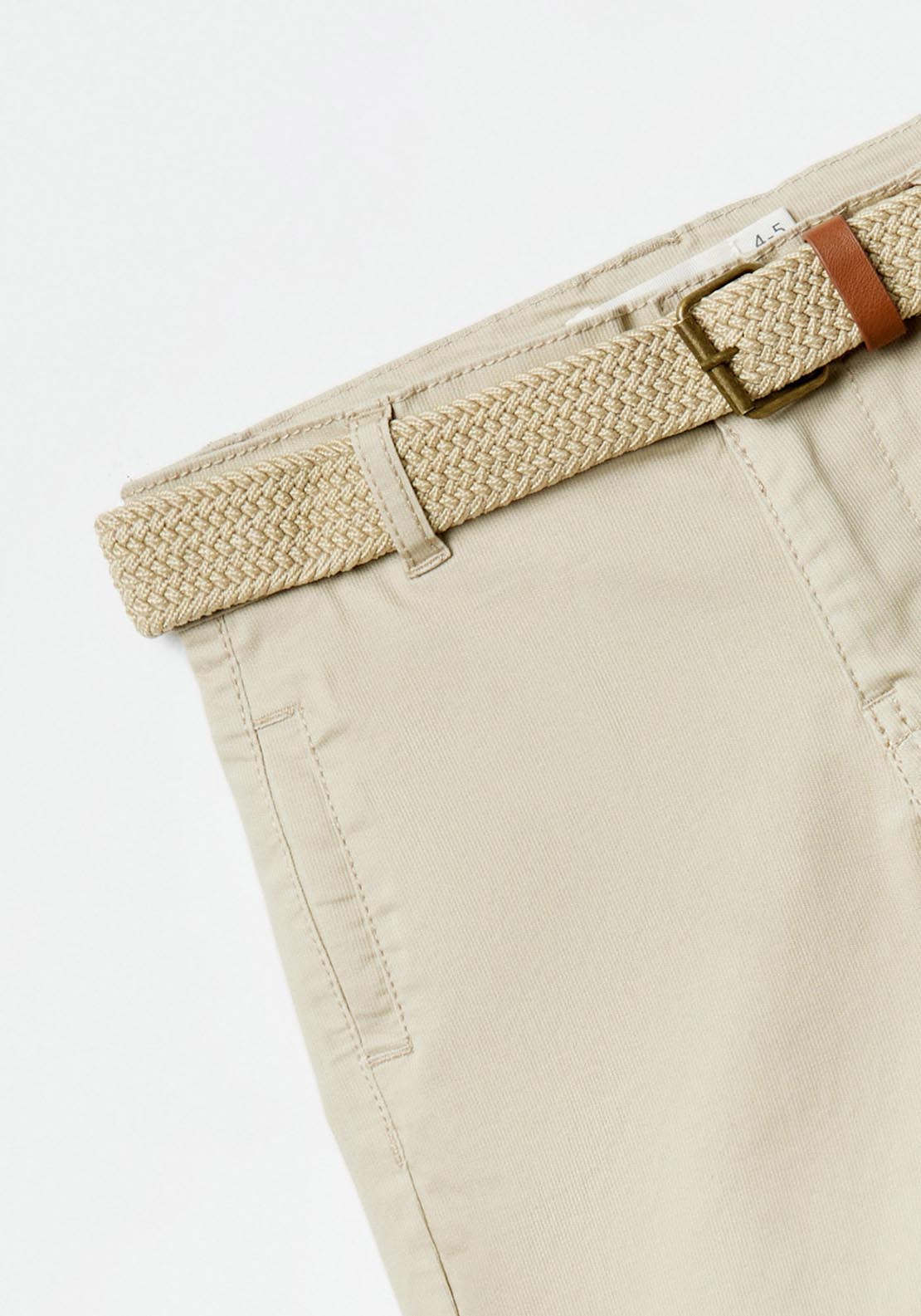 Sfera Belted Bermuda Shorts - Beige 3 Shaws Department Stores