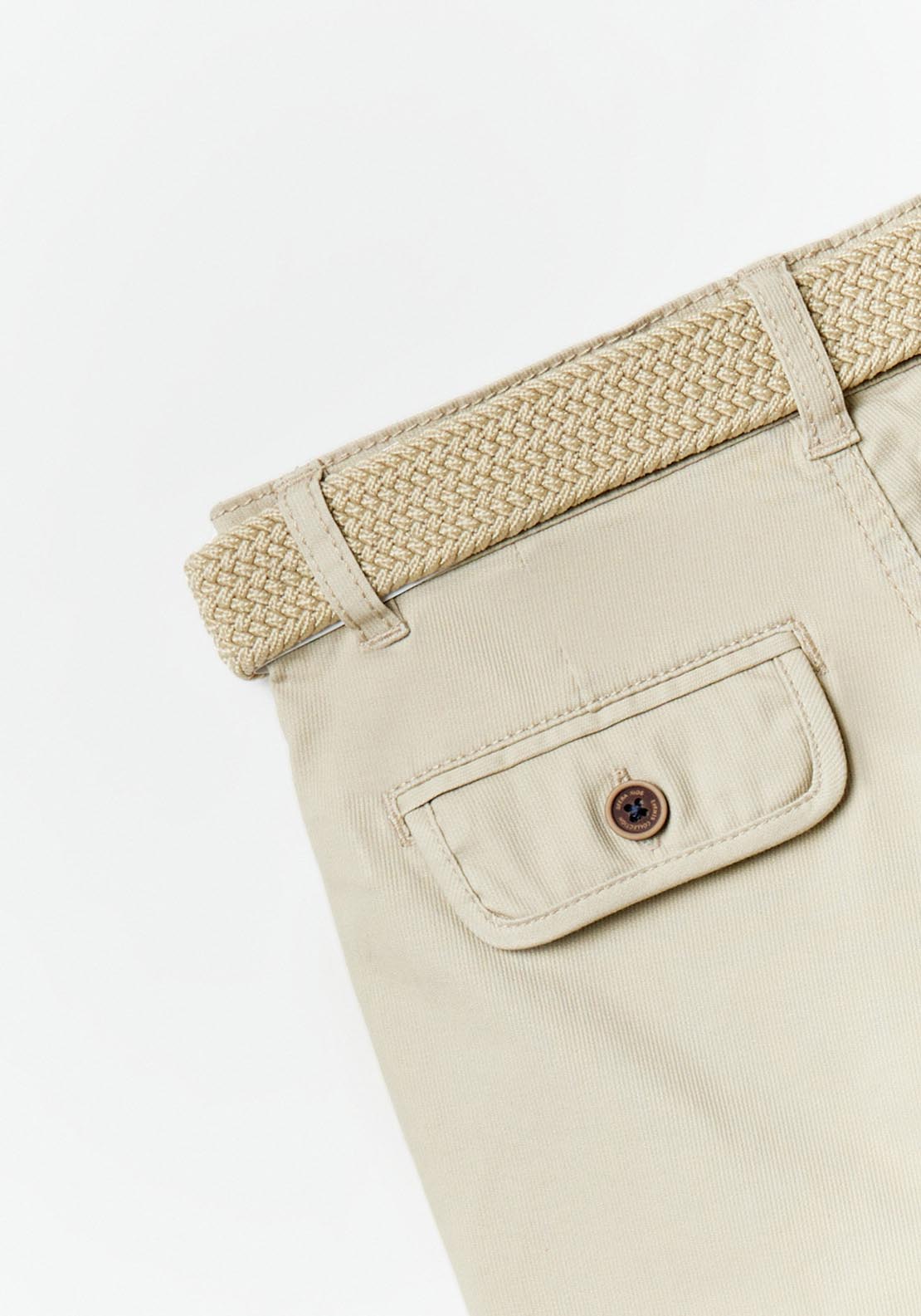 Sfera Belted Bermuda Shorts - Beige 2 Shaws Department Stores