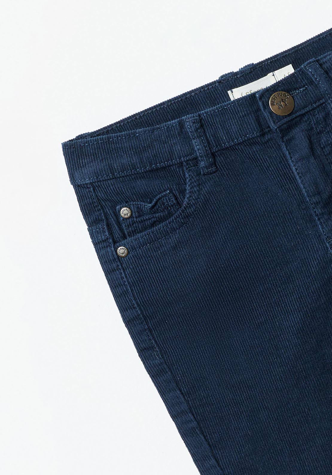 Sfera Corduroy trousers - Navy 4 Shaws Department Stores