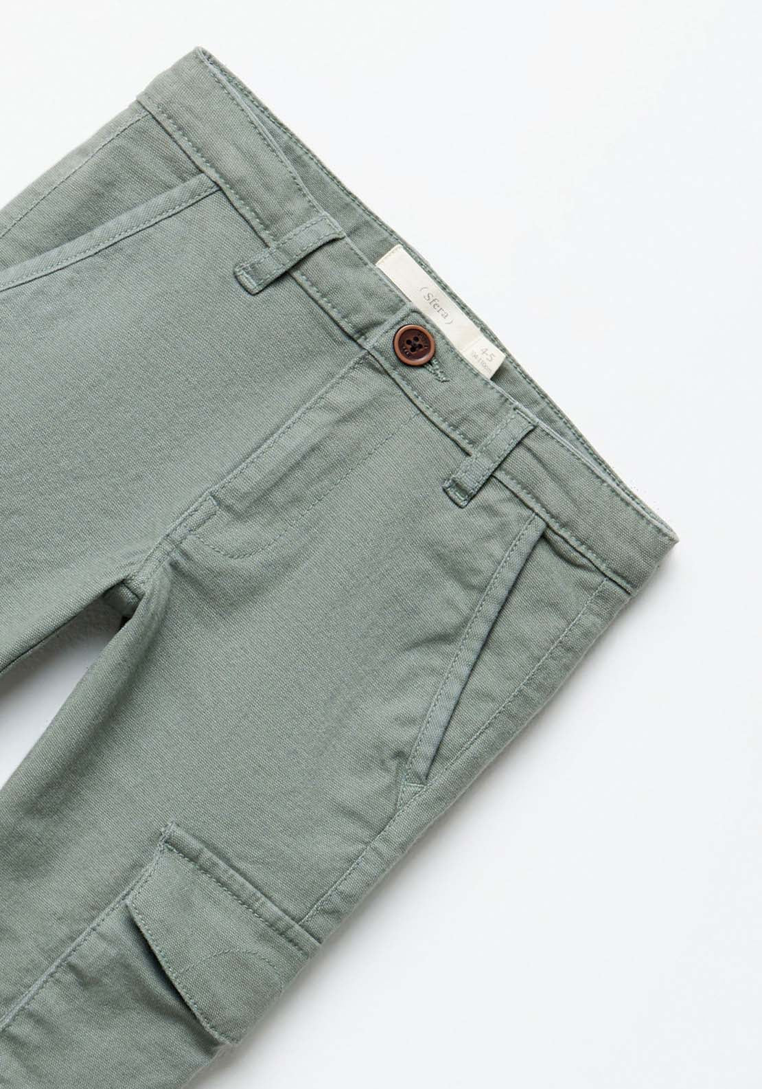 Sfera Straight-leg cargo trousers - Green 5 Shaws Department Stores