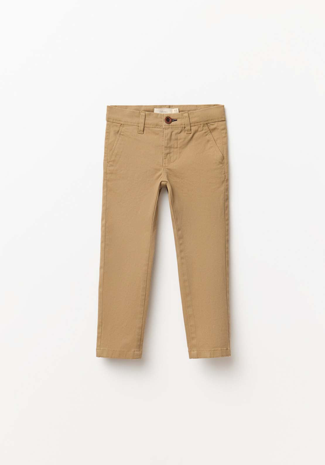 Basic Chino Trousers - Beige