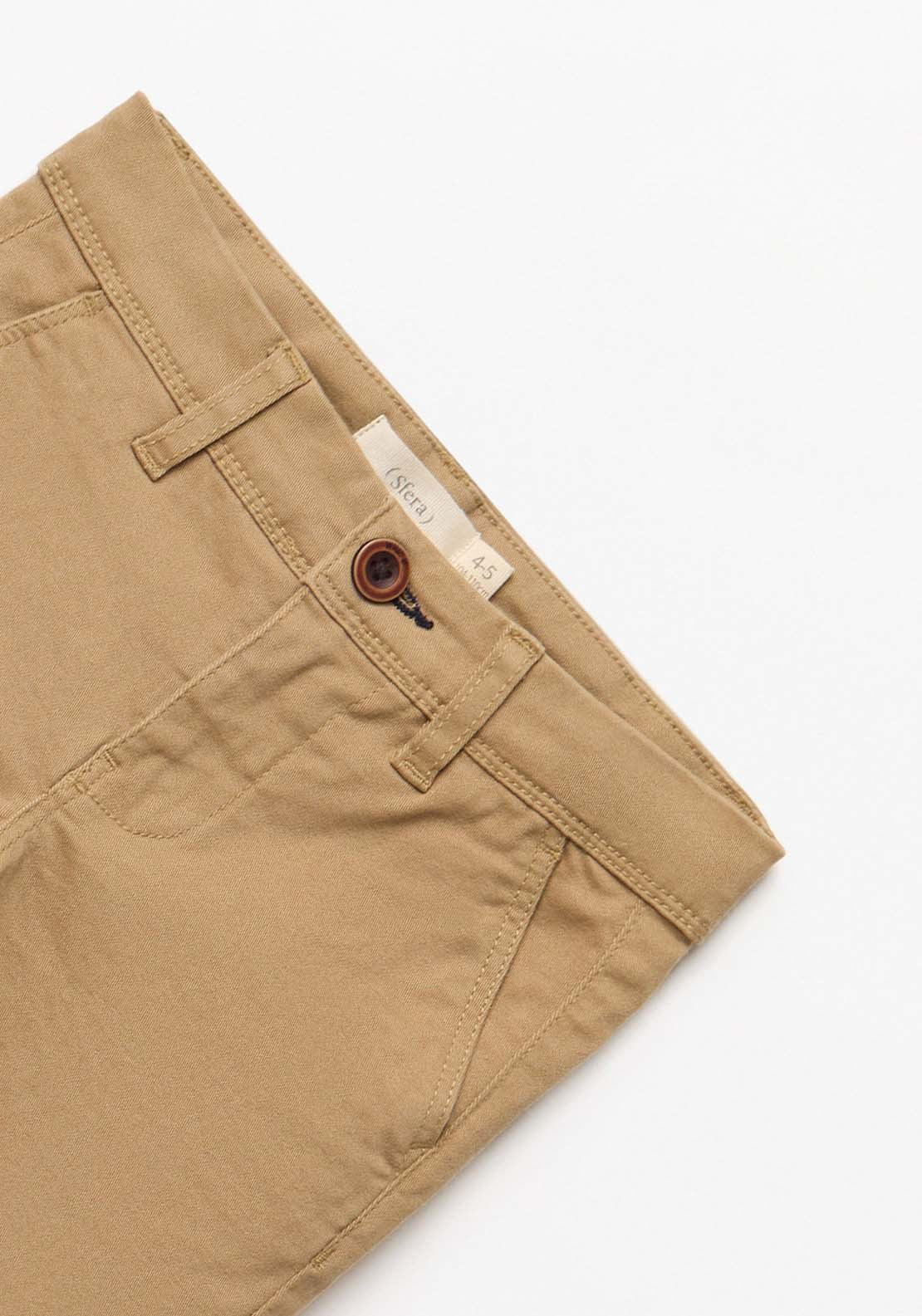 Basic Chino Trousers - Beige