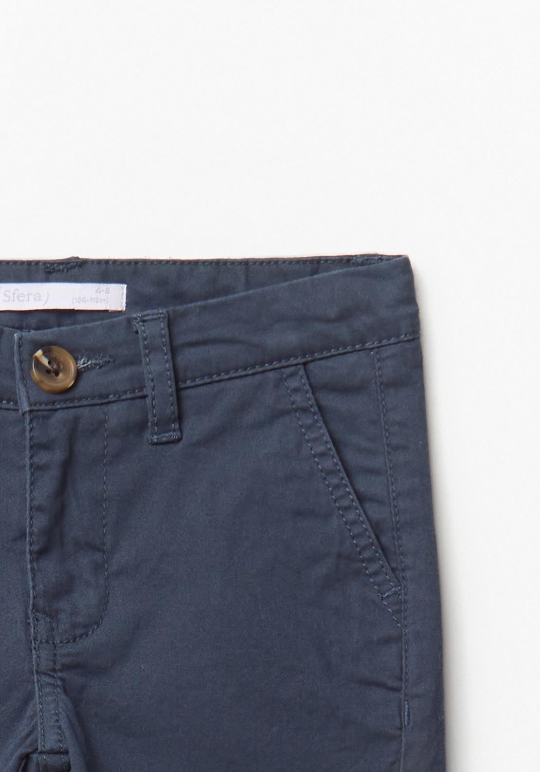 Sfera Chino Trousers With Pockets - Blue 3 Shaws Department Stores