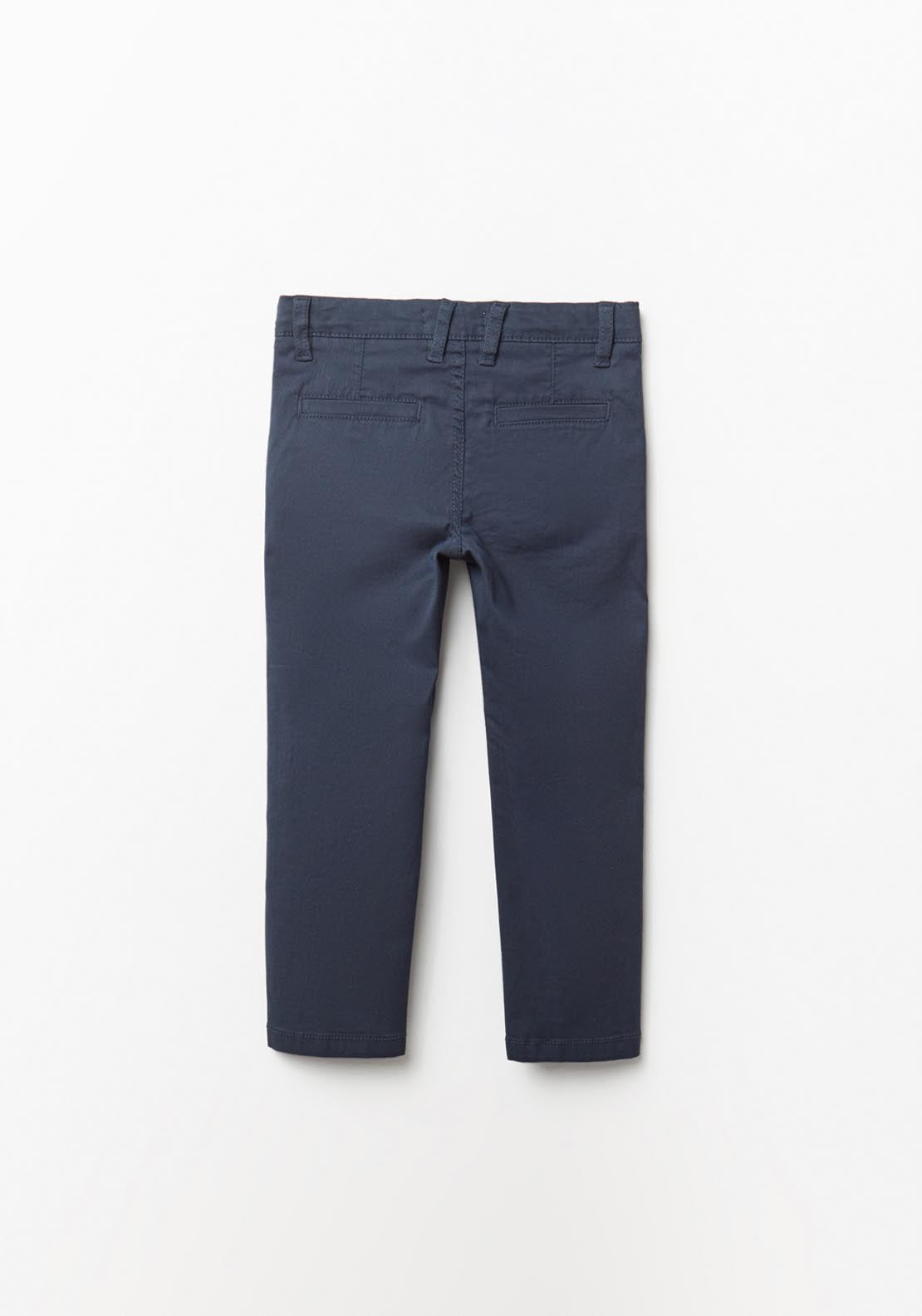 Sfera Chino Trousers With Pockets - Blue 2 Shaws Department Stores