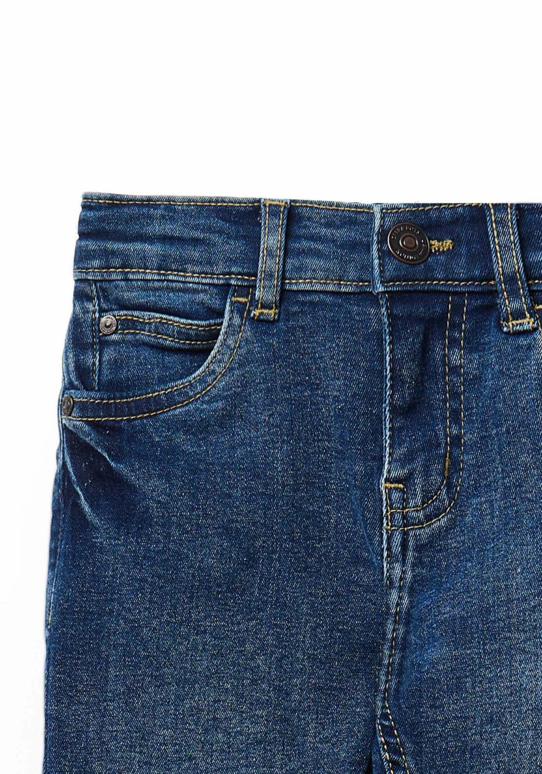 Classic Five-Pocket Denim Jeans - Denim Medium Blue