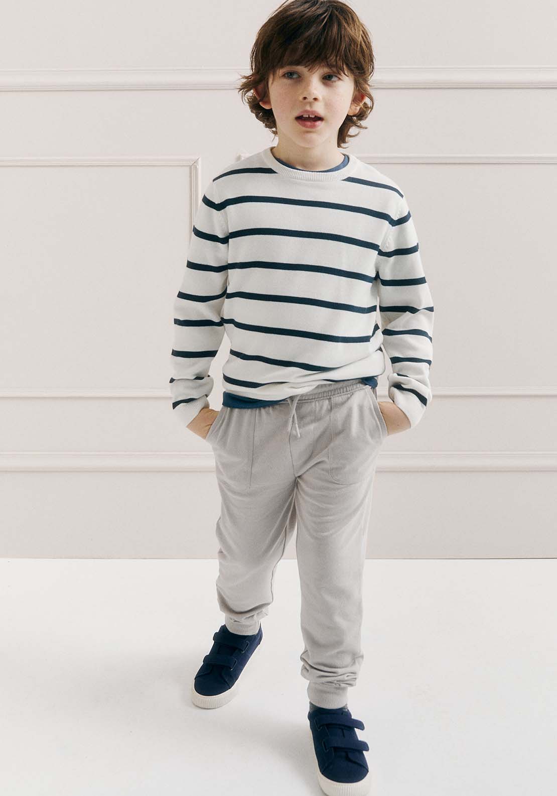 Sfera Pockets terry trousers - Grey 1 Shaws Department Stores