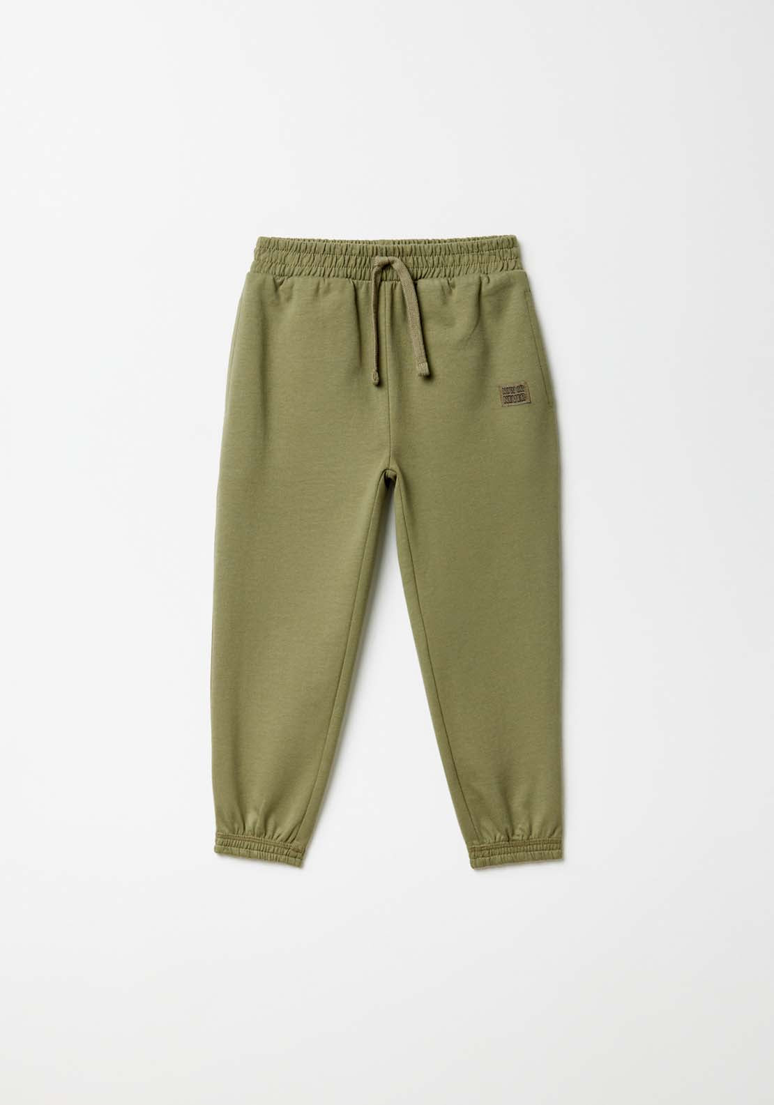 Sfera Basic terry trousers - Green 1 Shaws Department Stores