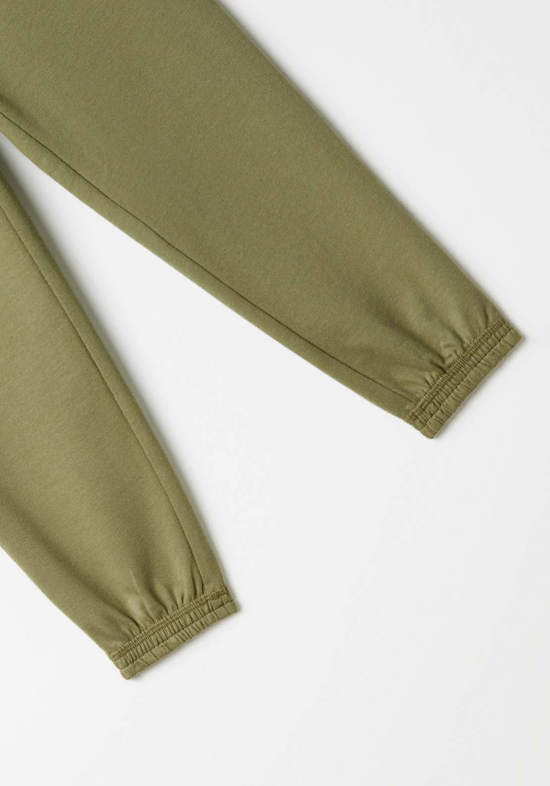 Sfera Basic terry trousers - Green 3 Shaws Department Stores