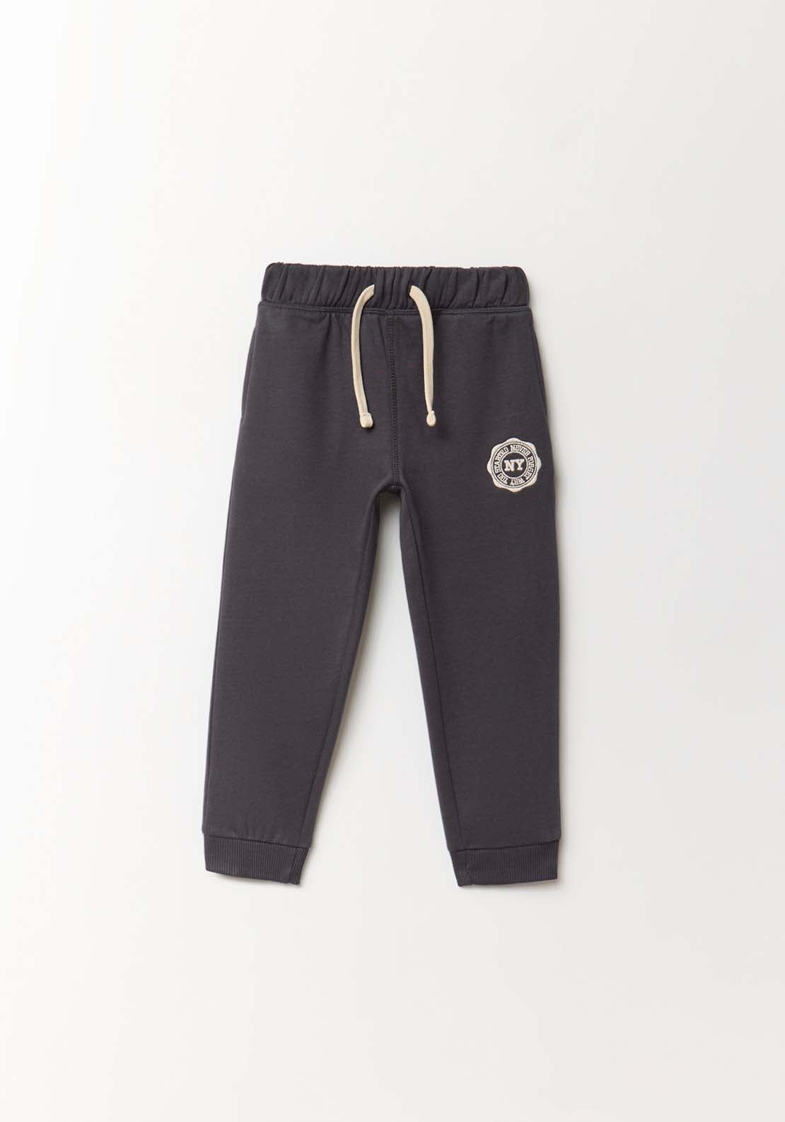 Pockets Plush Trousers - Black