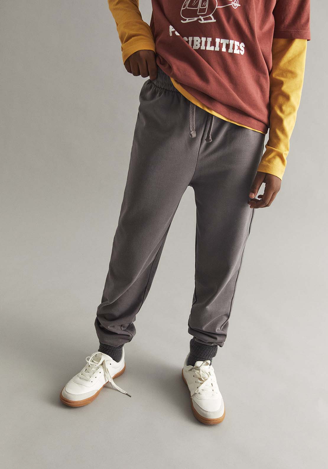 Basic Terry Trousers - Grey