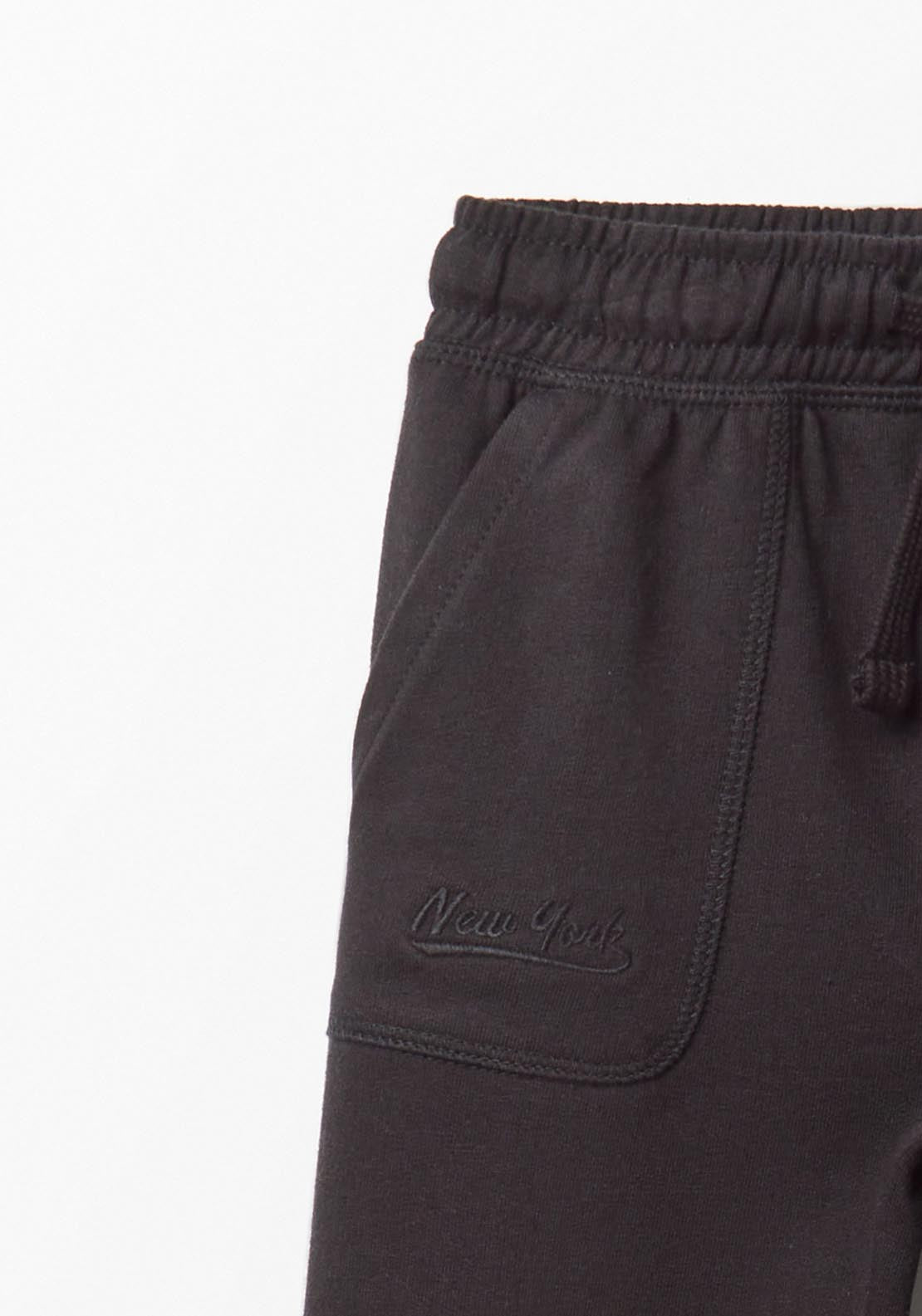 Terry Joggers With Pockets - Black