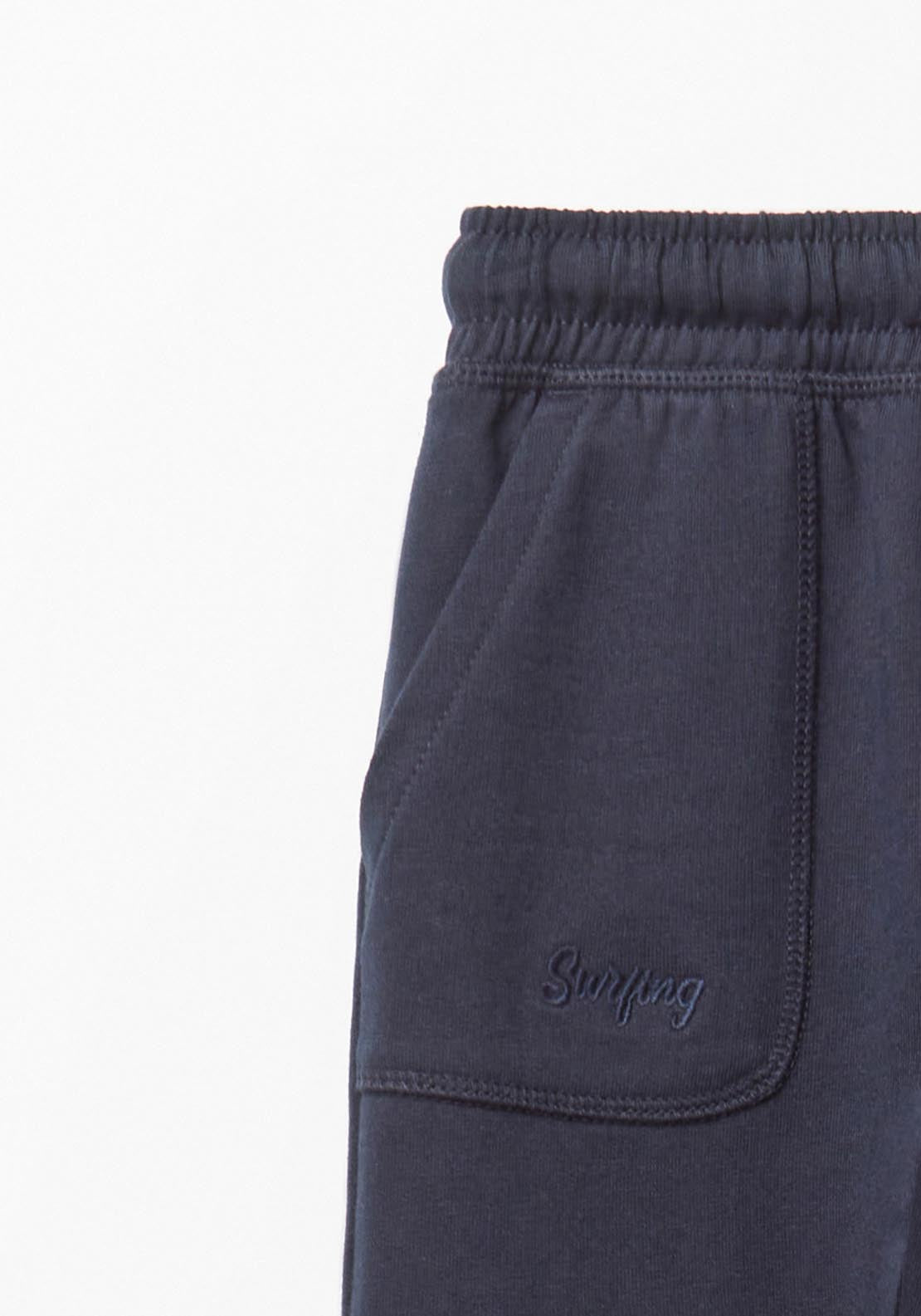 Terry Joggers With Pockets - Blue
