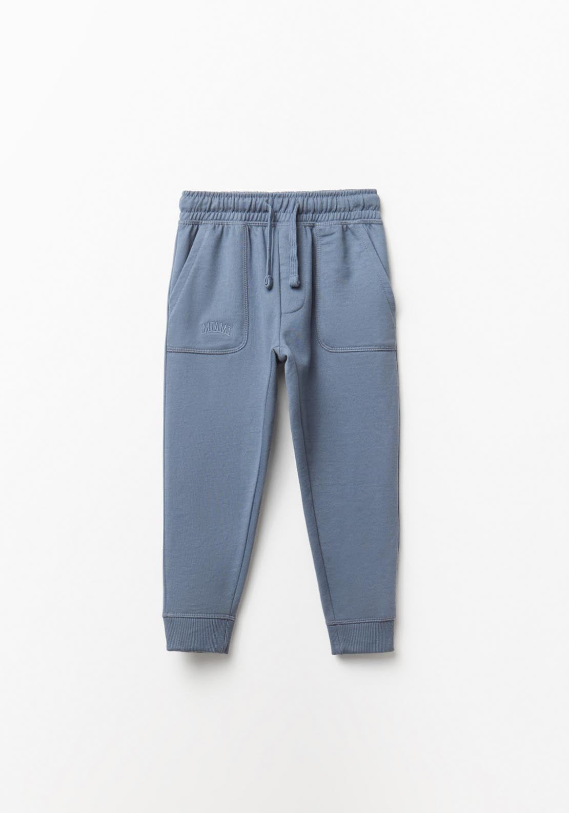 Sfera Terry Elastic Waistband Joggers - Blue 1 Shaws Department Stores