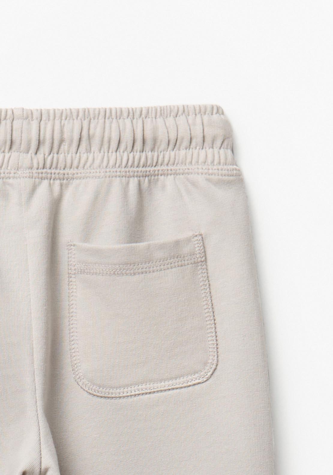 Terry Joggers With Pockets - White Ice