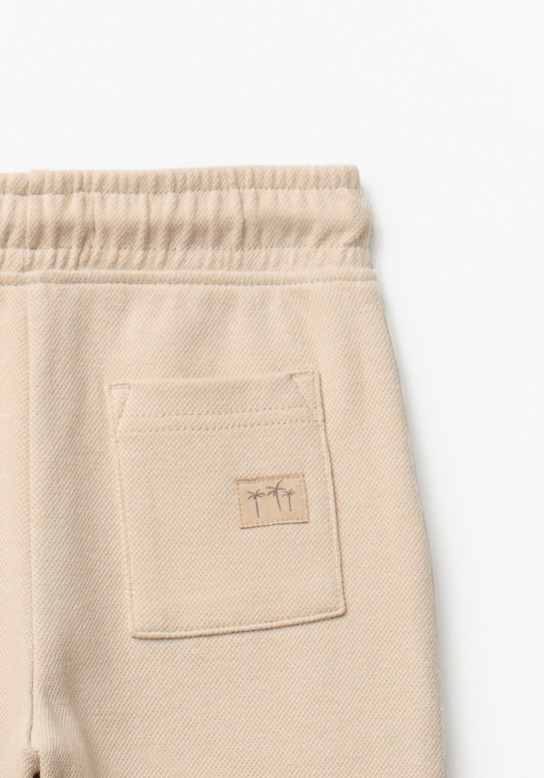 Basic Piqué Trousers - Cream