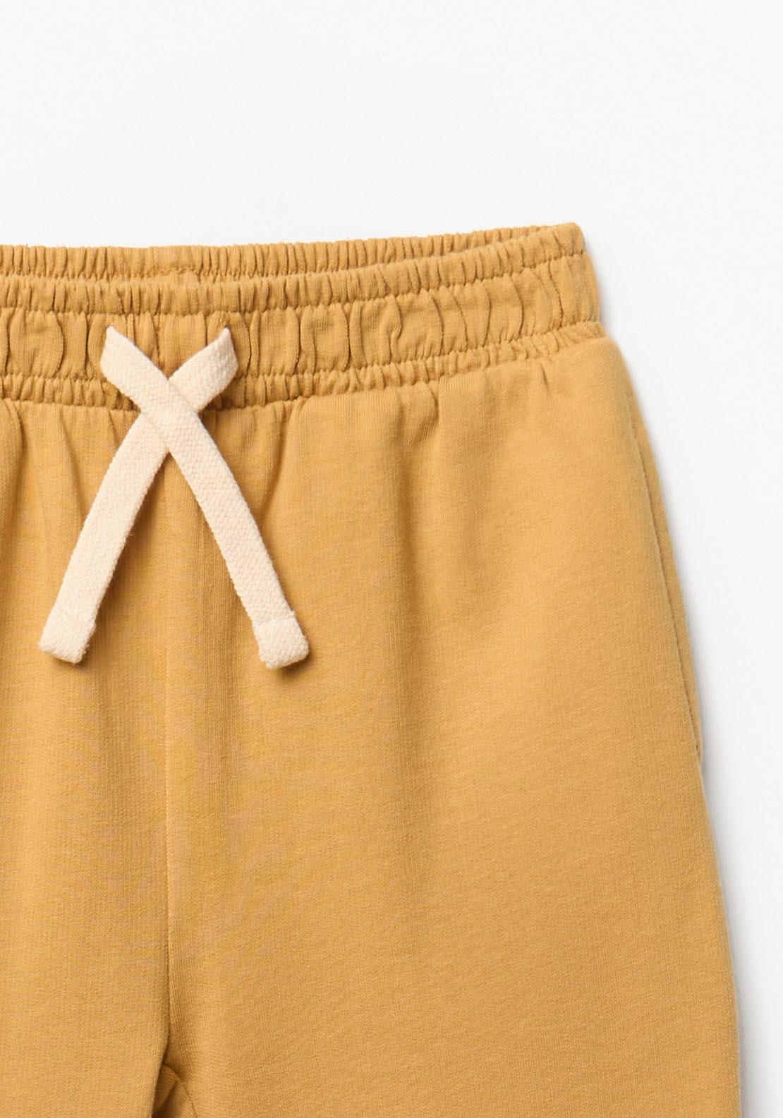 Basic Terry Plush Joggers - Yellow