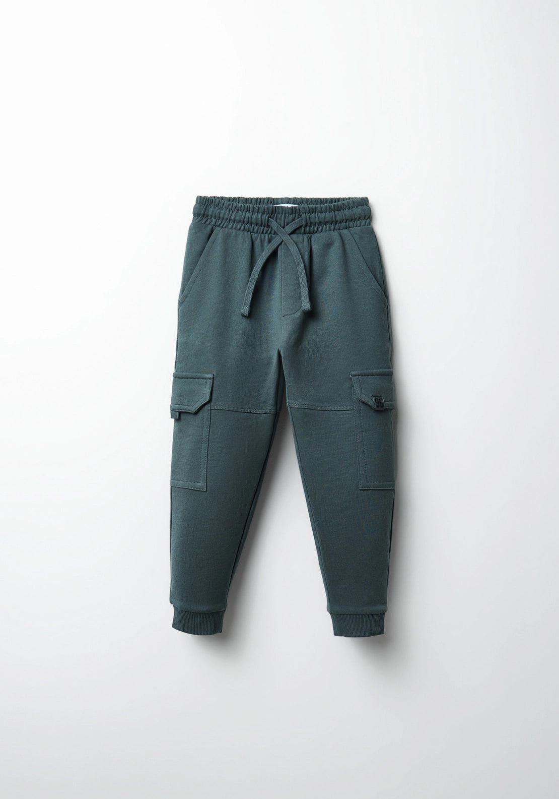 Cargo Joggers With Side Pockets - Green