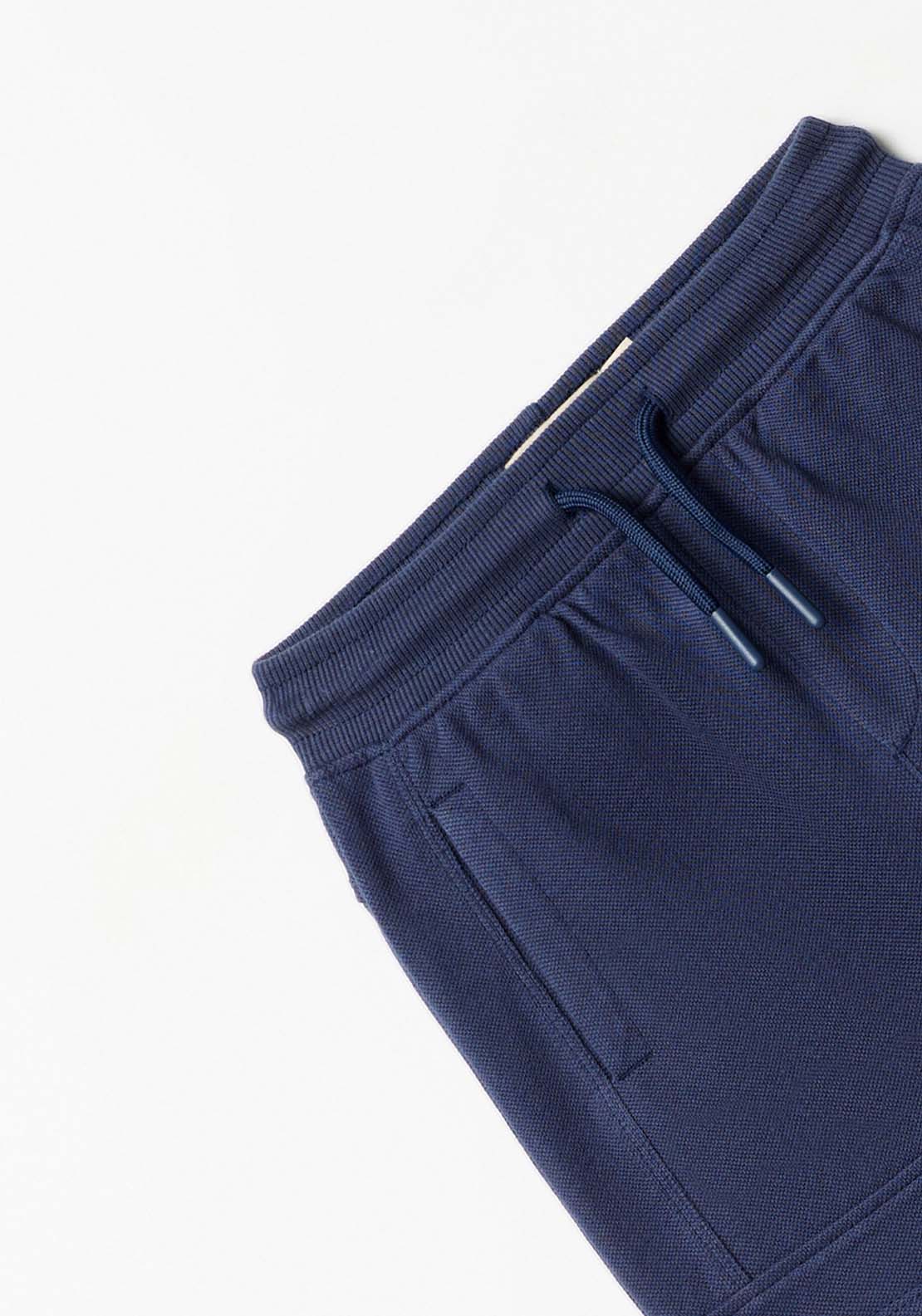 Basic Piqué Shorts - Blue