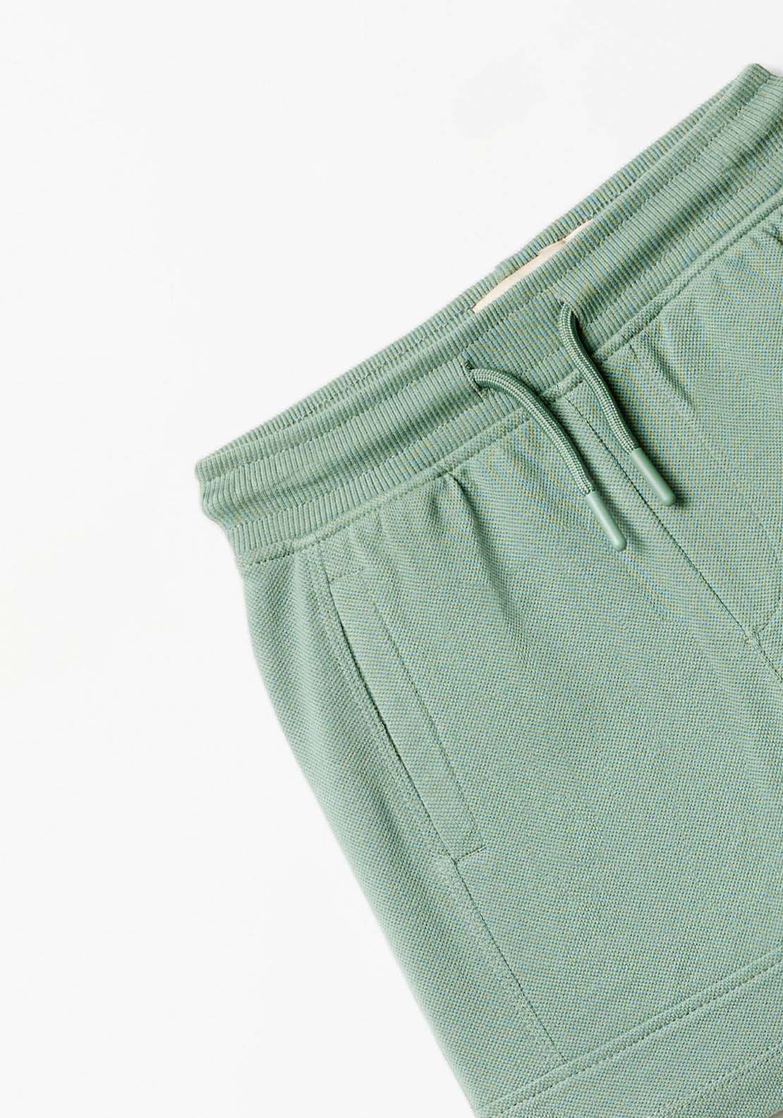 Basic Piqué Shorts - Green