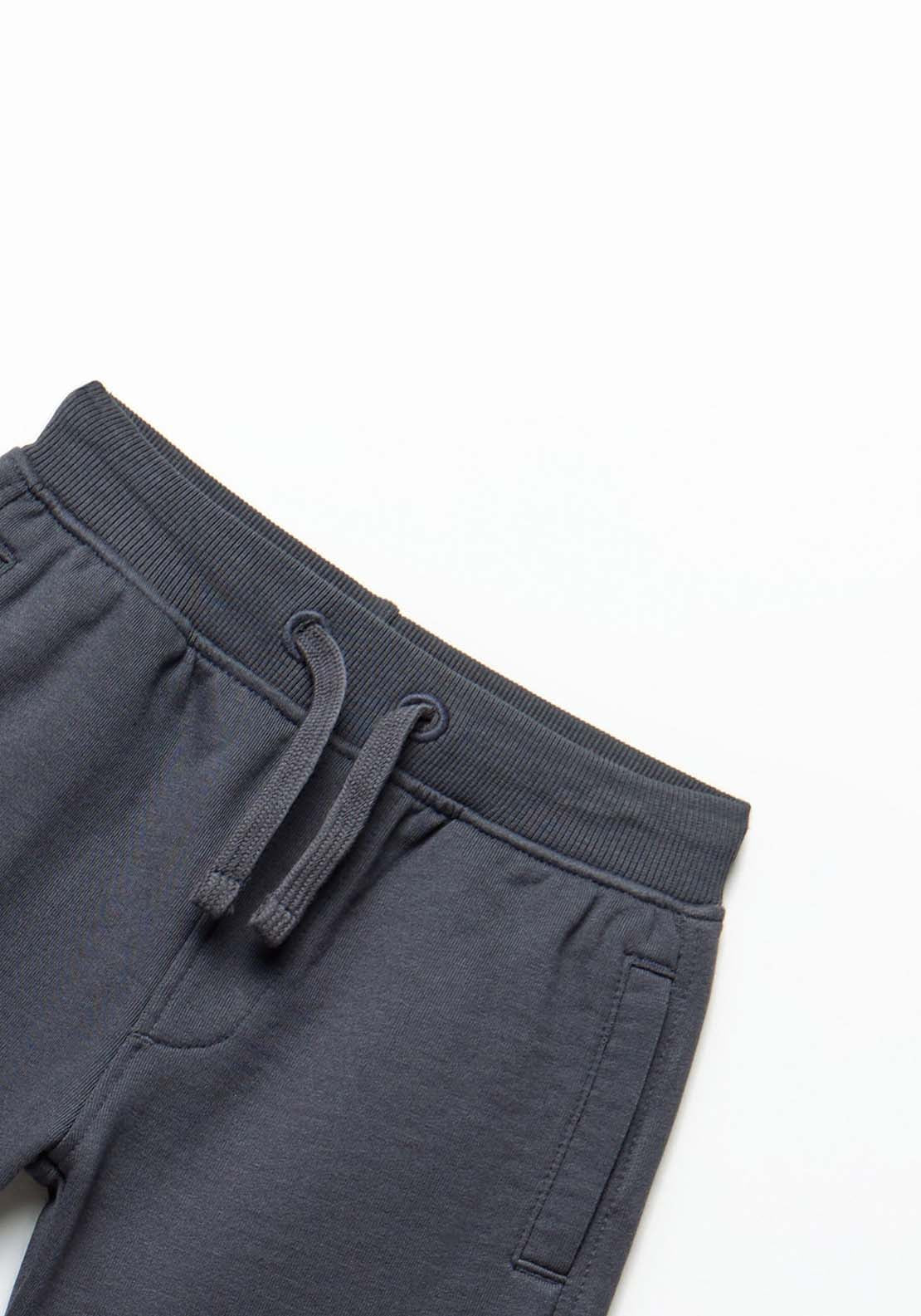 Basic Terry Bermuda Shorts - Black