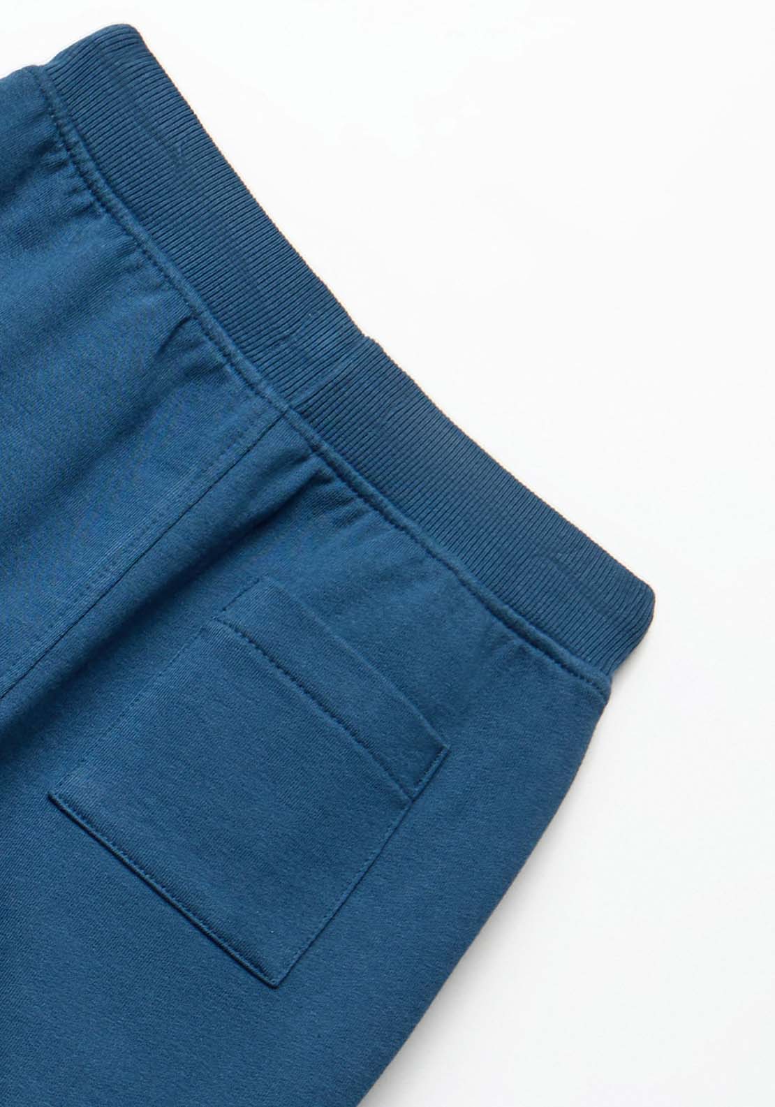 Basic Terry Bermuda Shorts - Blue