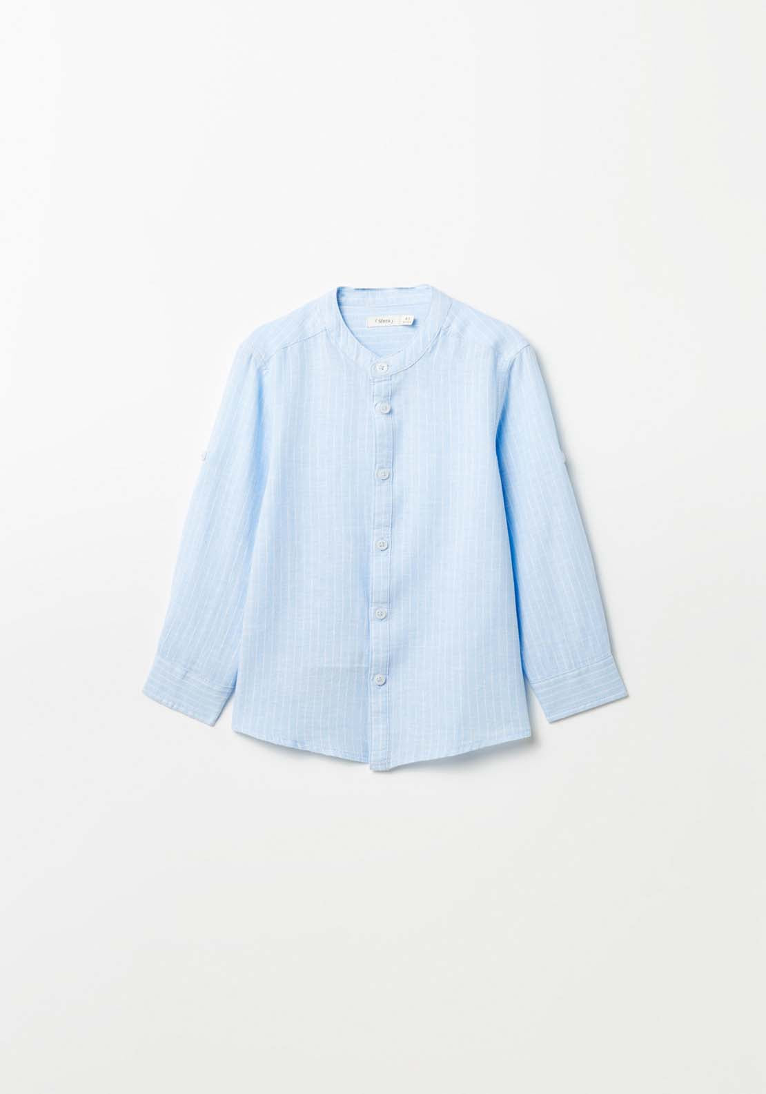 Sfera Formal Striped Shirt - Blue 1 Shaws Department Stores