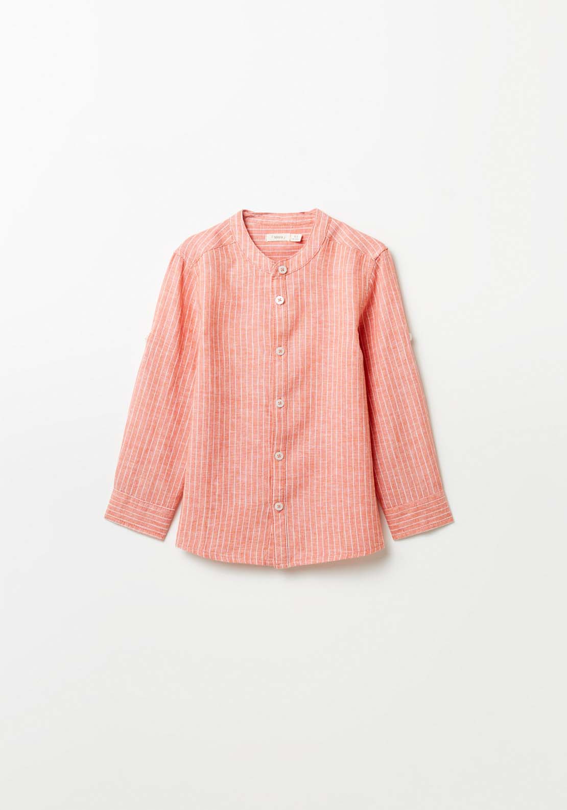 Sfera Formal Striped Shirt - Orange 1 Shaws Department Stores