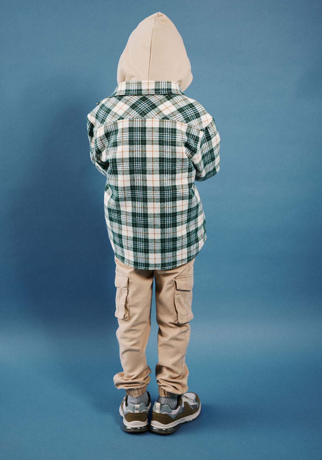 Sfera Long Sleeve Checked Shirt - Green Medium 2 Shaws Department Stores