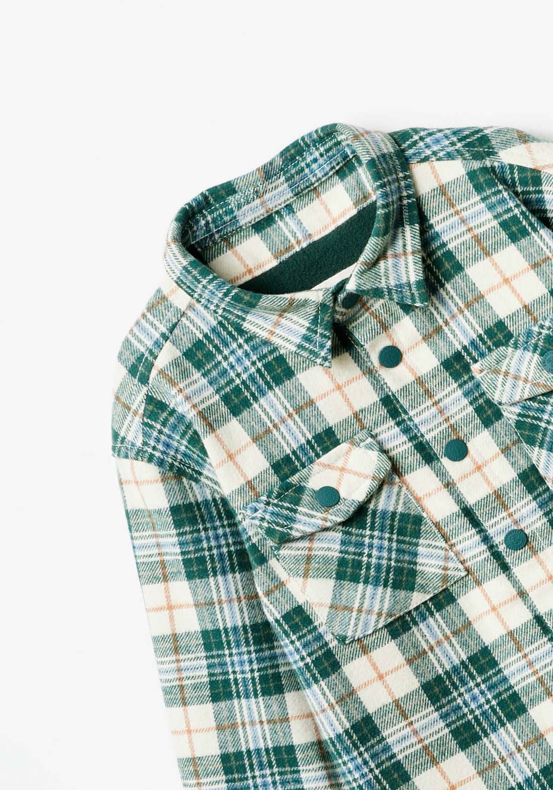 Sfera Long Sleeve Checked Shirt - Green Medium 7 Shaws Department Stores
