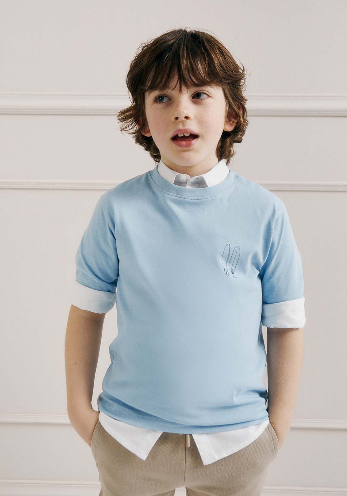 Sfera Plain Oxford shirt - White 1 Shaws Department Stores