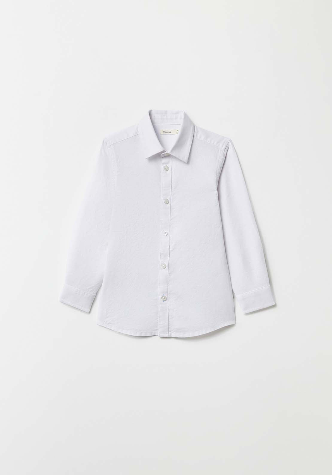 Sfera Plain Oxford shirt - White 2 Shaws Department Stores