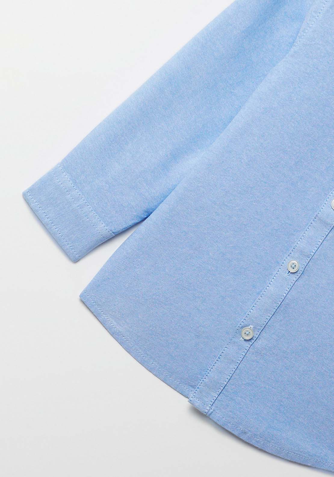 Sfera Plain Oxford shirt - Blue 3 Shaws Department Stores