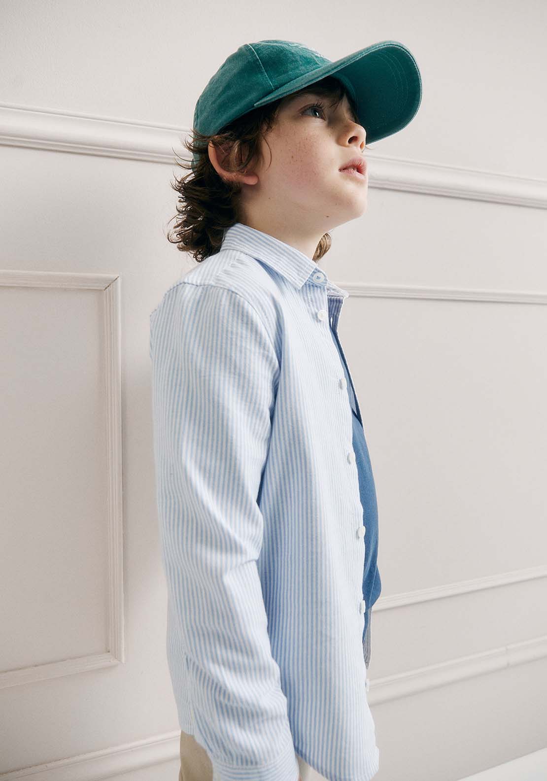 Sfera Stripes Oxford shirt - Blue 3 Shaws Department Stores