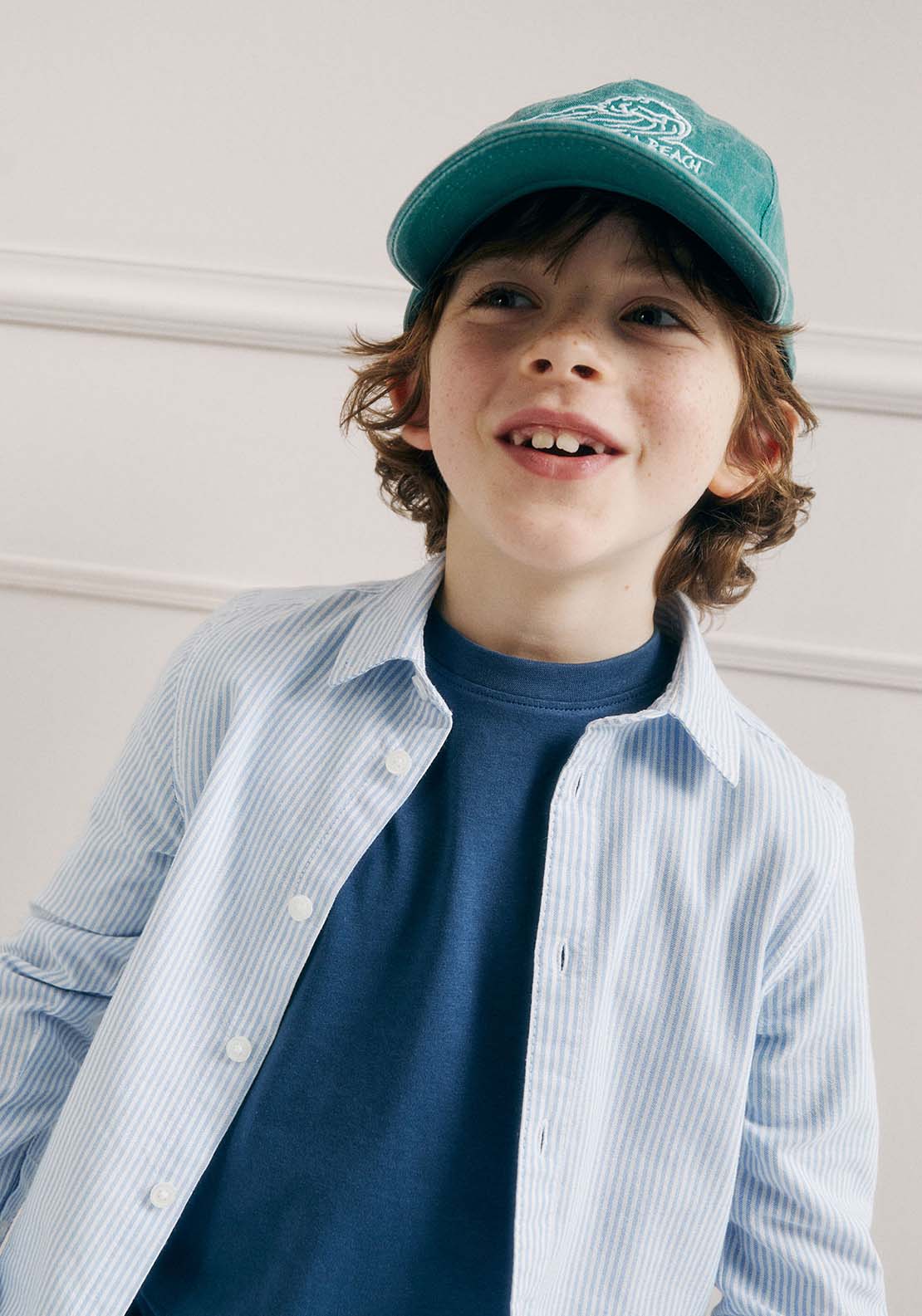 Sfera Stripes Oxford shirt - Blue 4 Shaws Department Stores