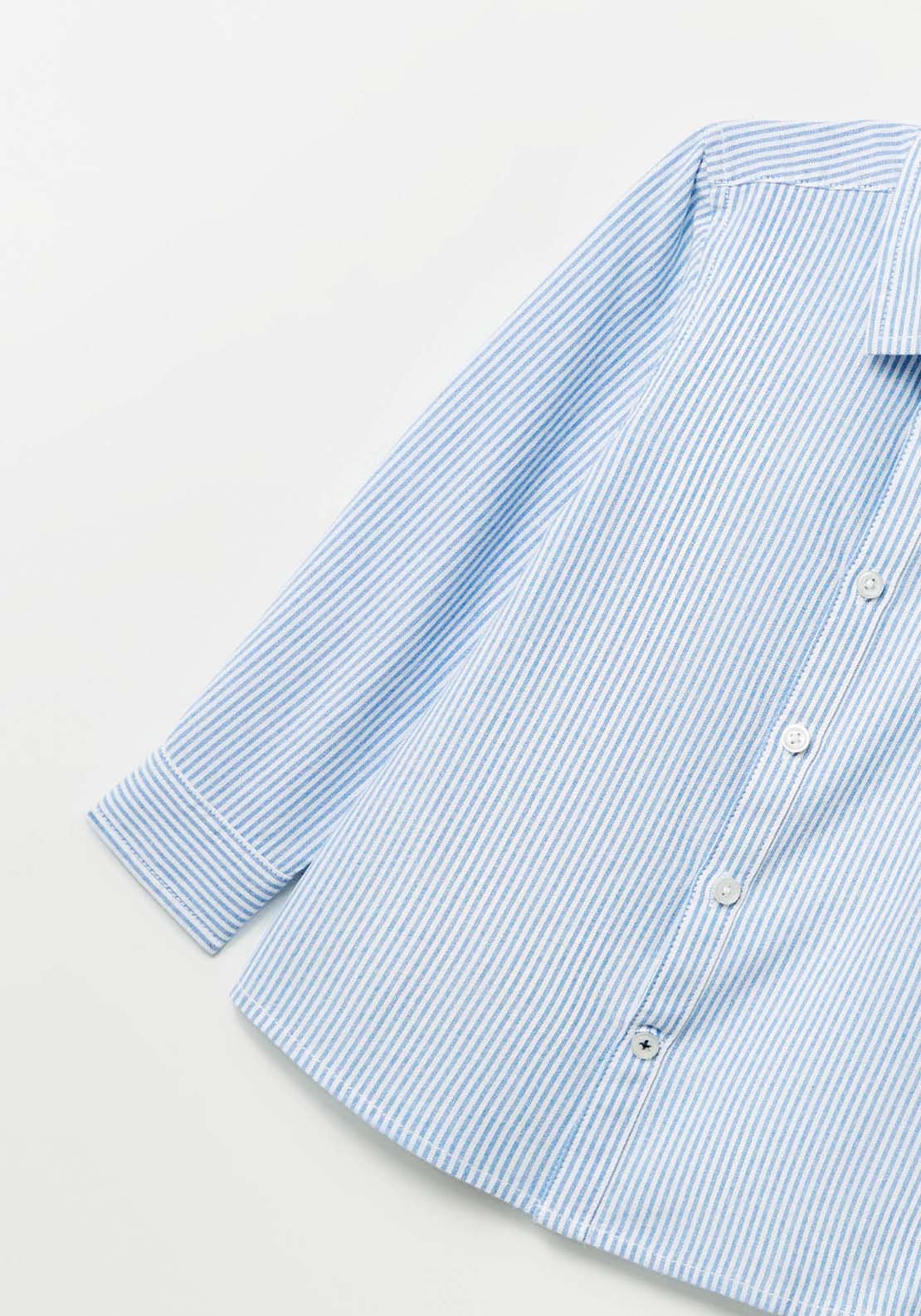 Sfera Stripes Oxford shirt - Blue 7 Shaws Department Stores