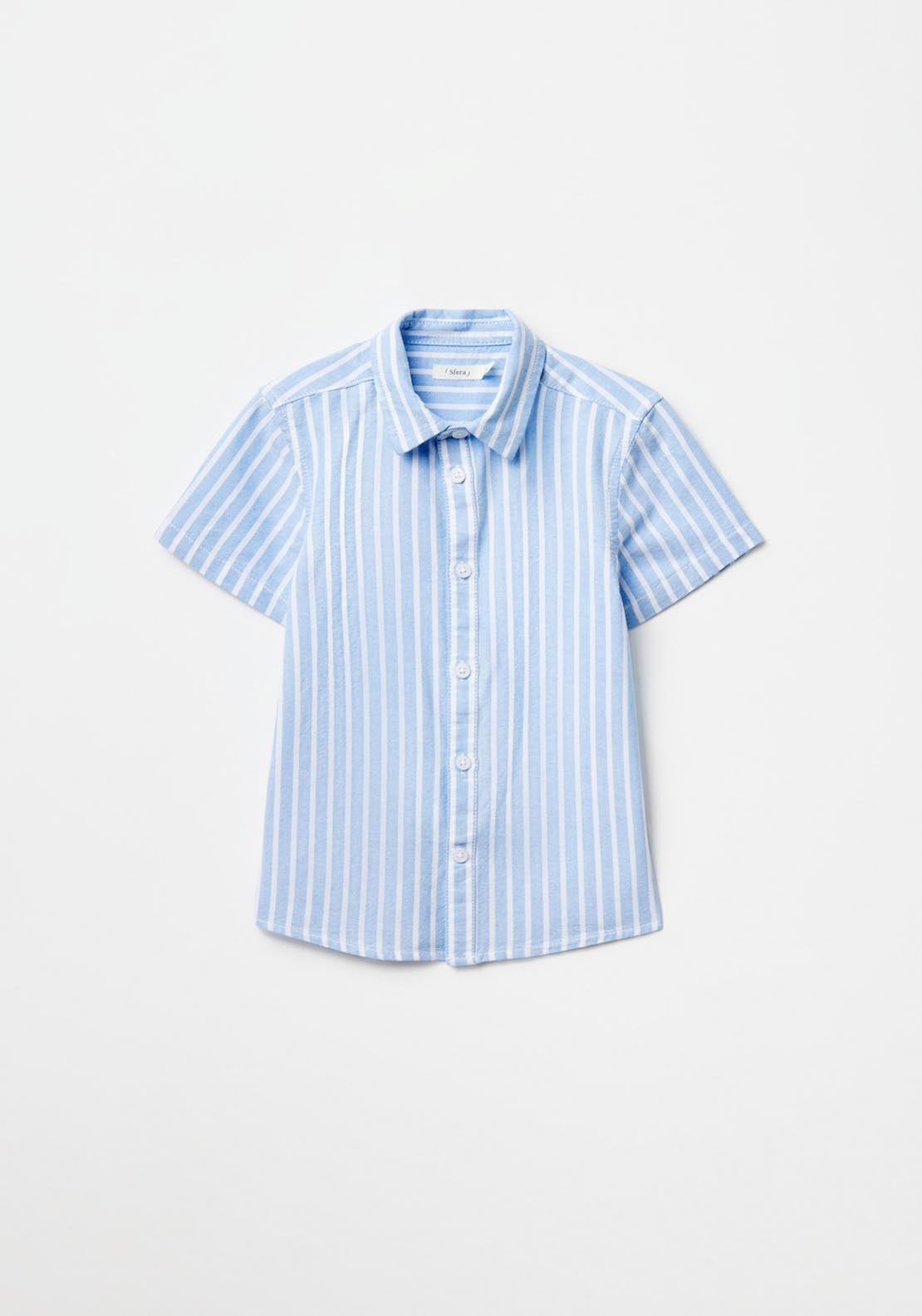 Sfera Short-Sleeved Oxford Shirt - Blue 1 Shaws Department Stores