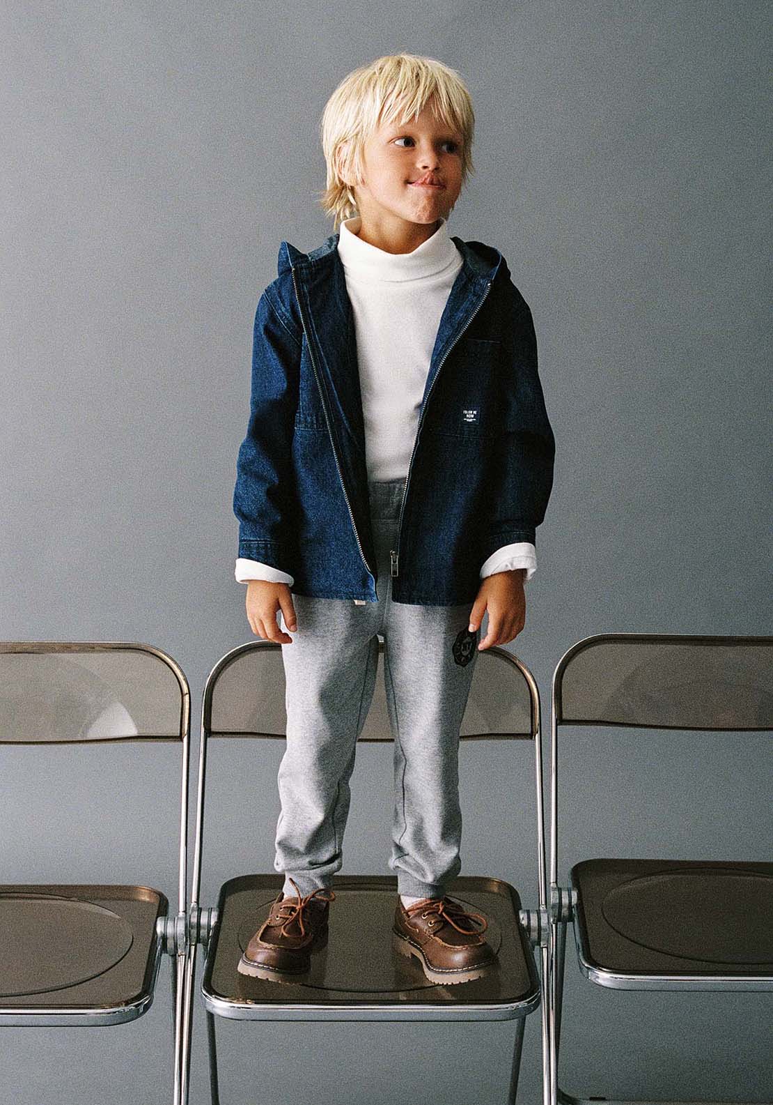 Lined Denim Overshirt - Denim Dark Wash