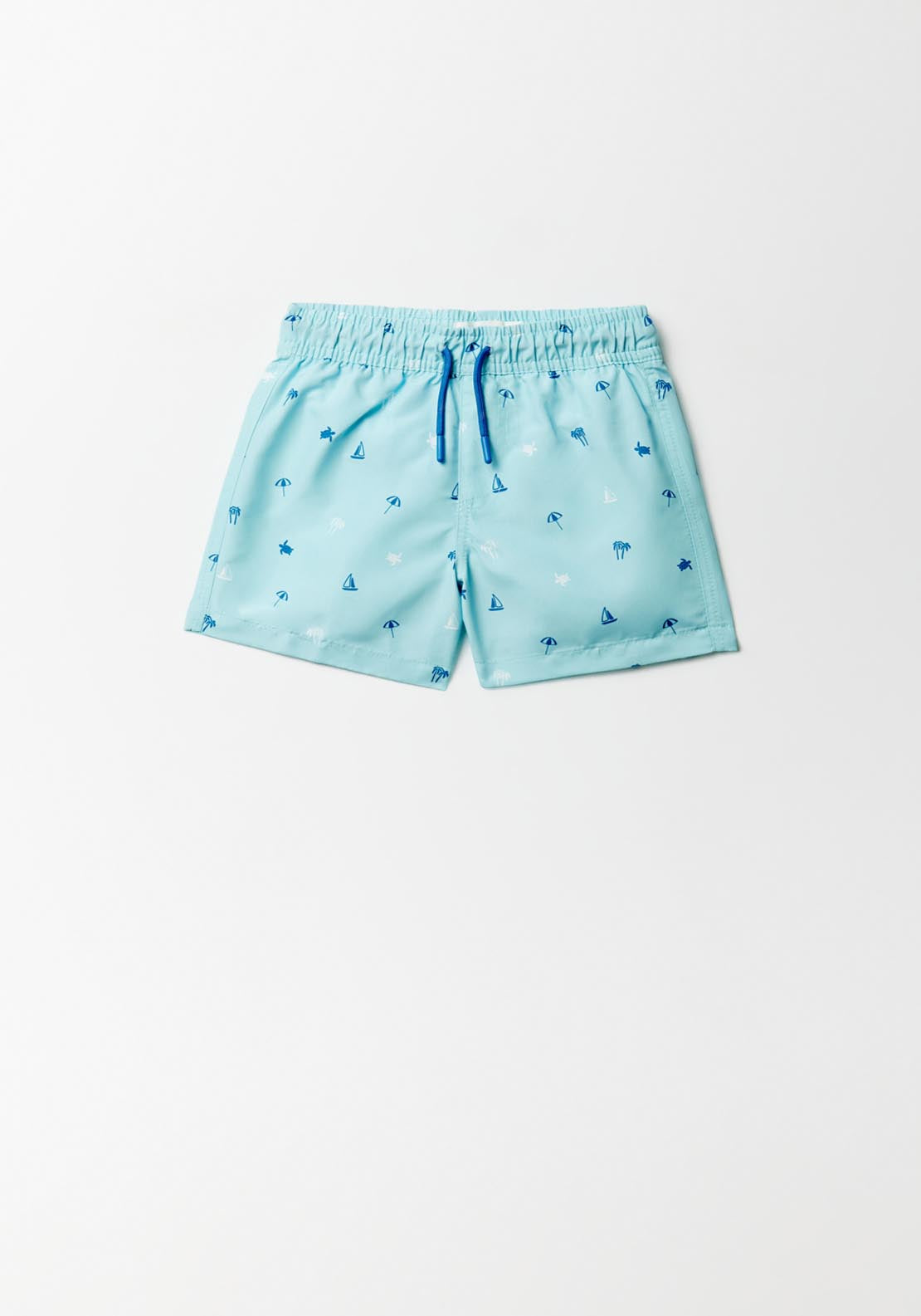 Sfera Monochrome Print Swim Shorts - Blue 1 Shaws Department Stores