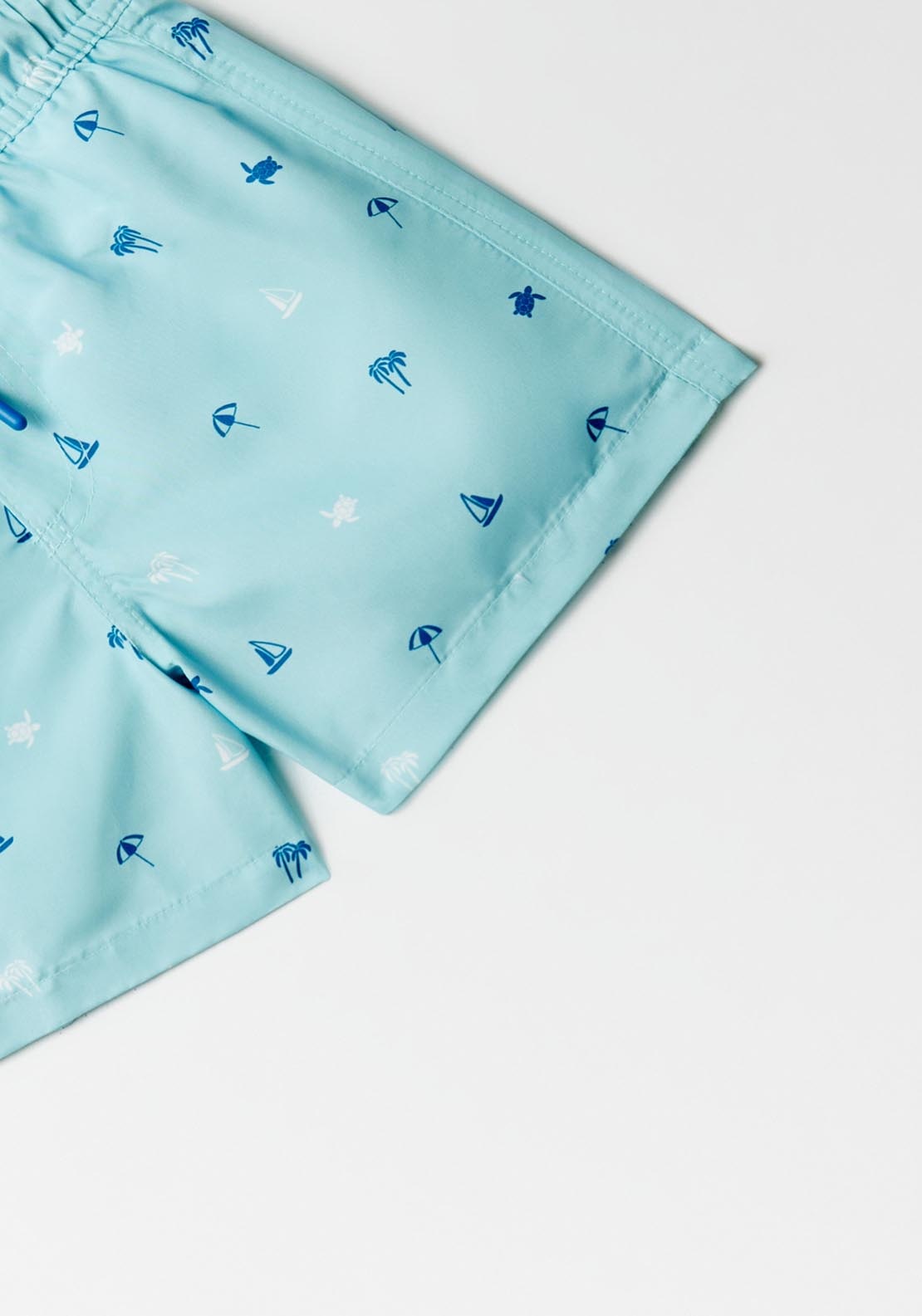 Sfera Monochrome Print Swim Shorts - Blue 2 Shaws Department Stores