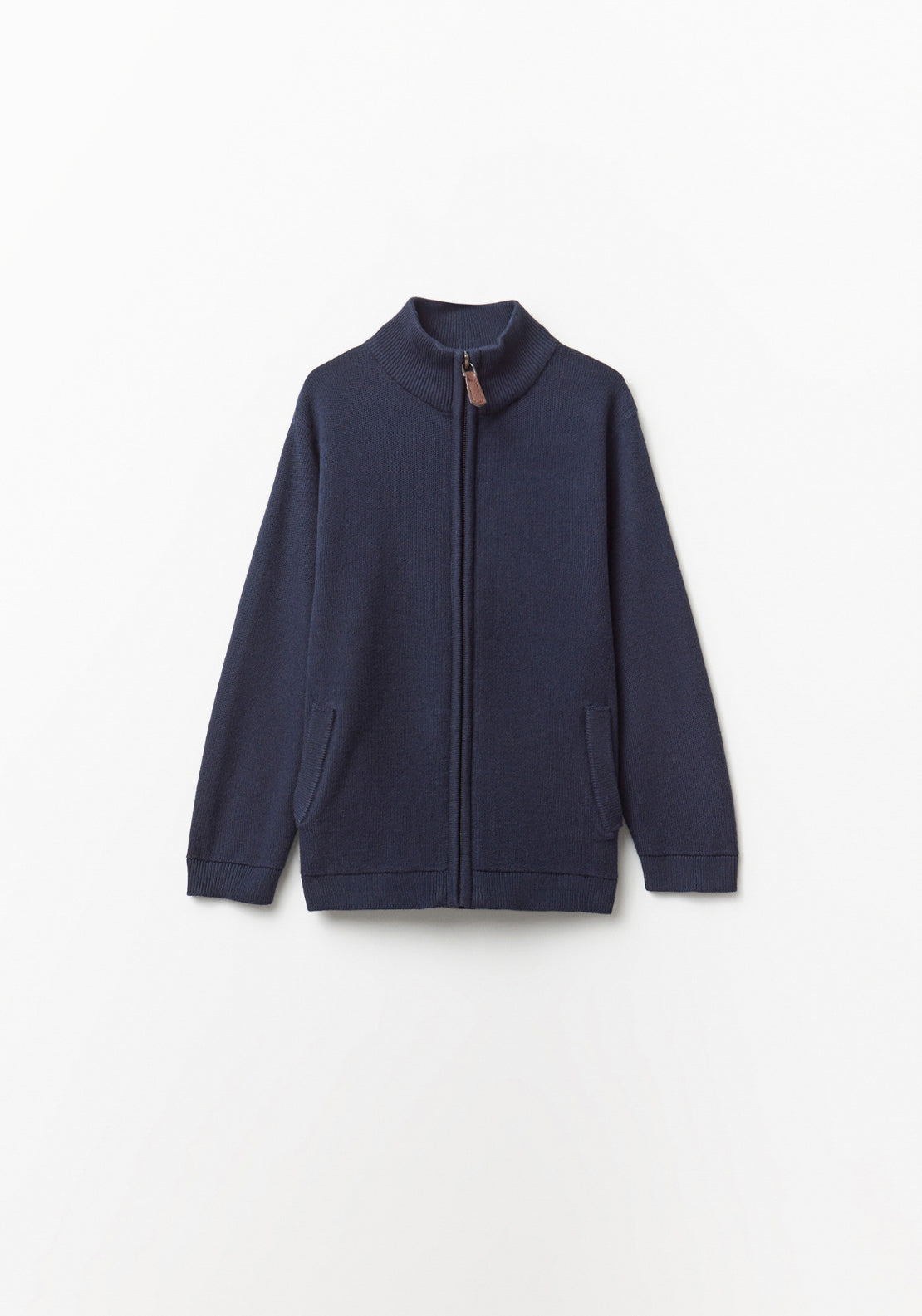 Zip Up Knitwear - Blue