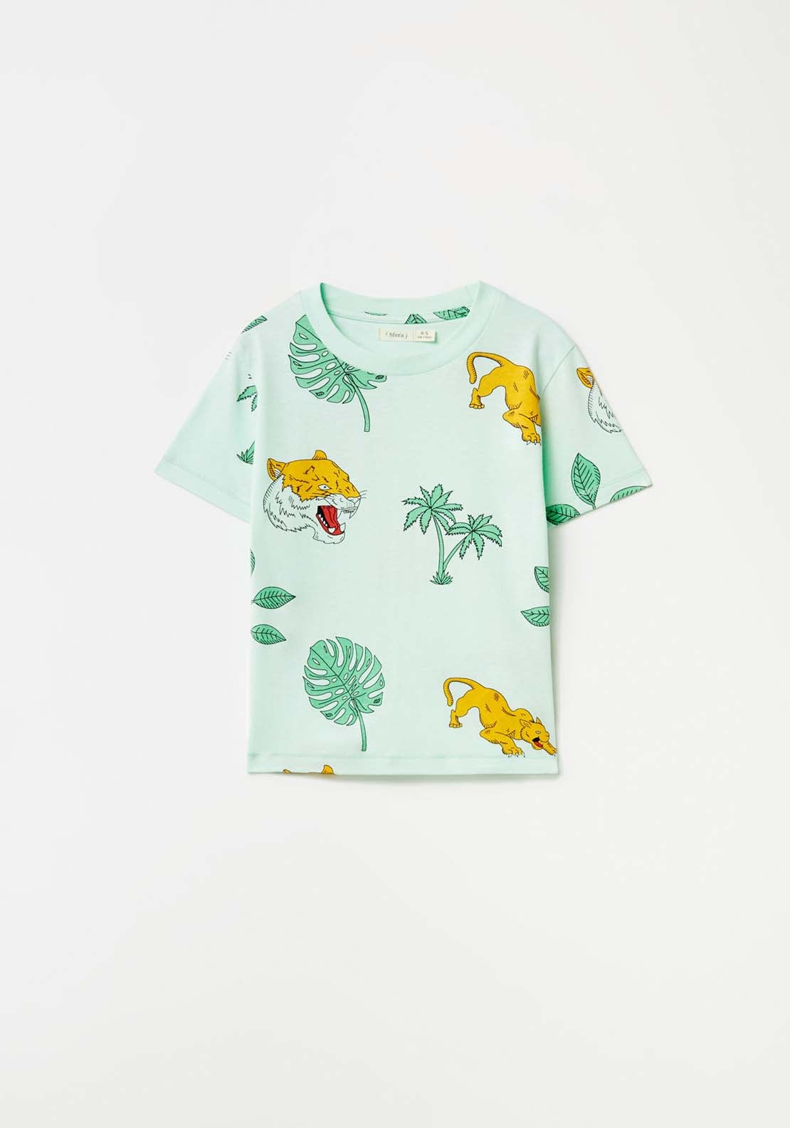 Sfera Tiger T-Shirt - Green 1 Shaws Department Stores
