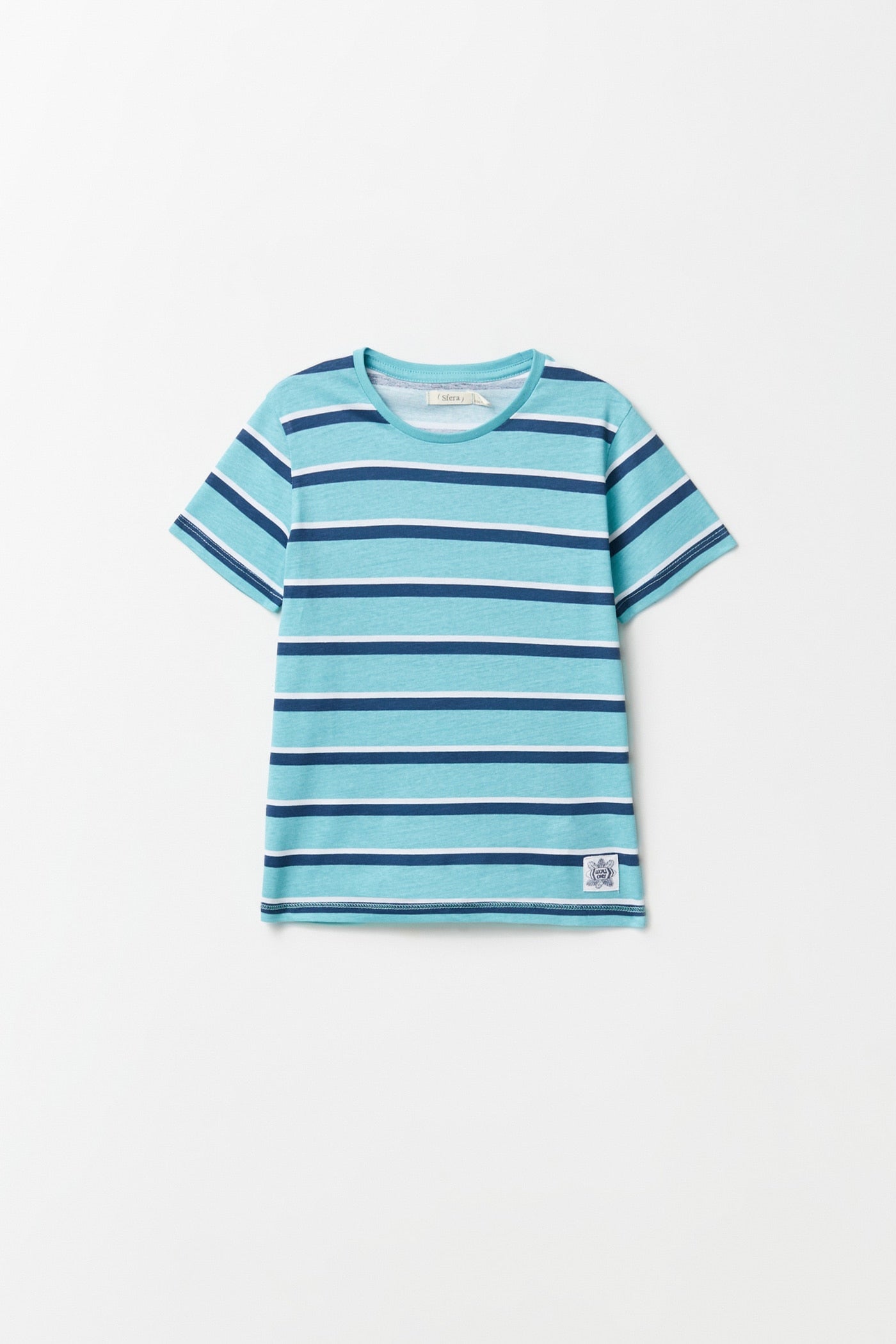 Sfera Striped T-Shirt - Blue 1 Shaws Department Stores