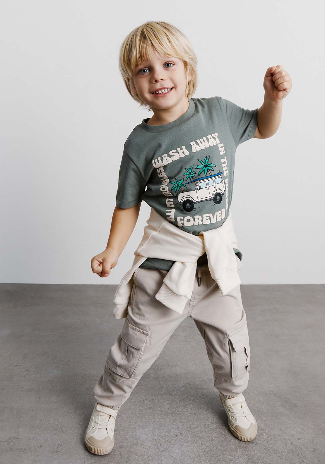 Sfera Jeep T-shirt - Green 1 Shaws Department Stores