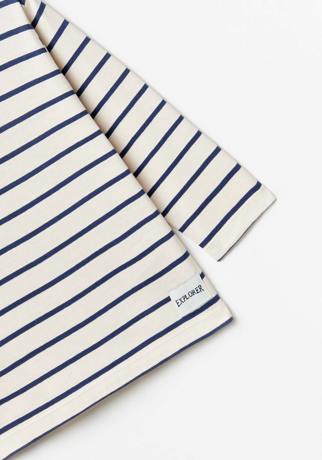 Sfera Stripes long-sleeved T-shirt - White Off 4 Shaws Department Stores