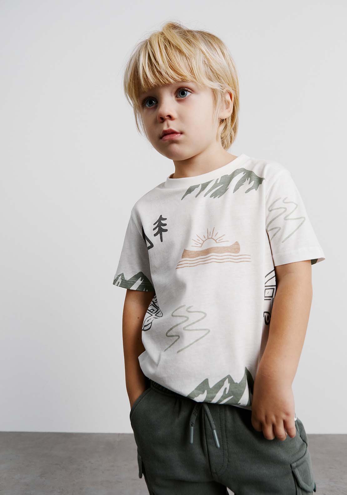Sfera AOP campervan T-shirt - White Off 1 Shaws Department Stores