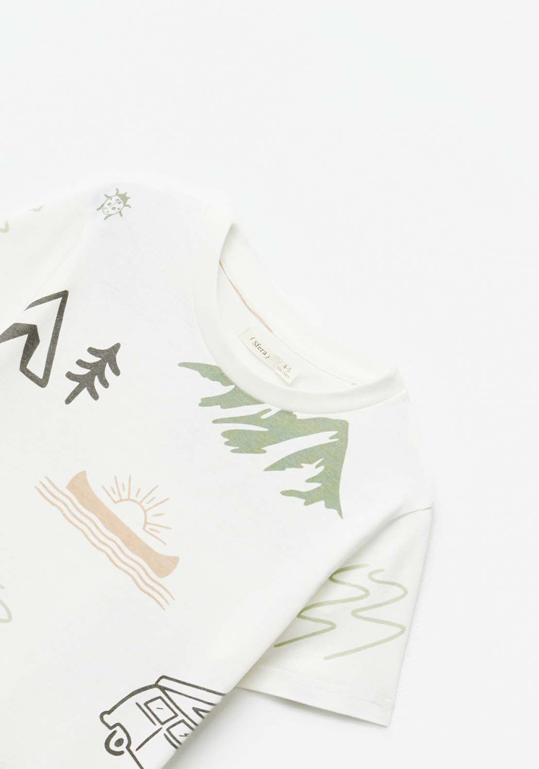 Sfera AOP campervan T-shirt - White Off 5 Shaws Department Stores