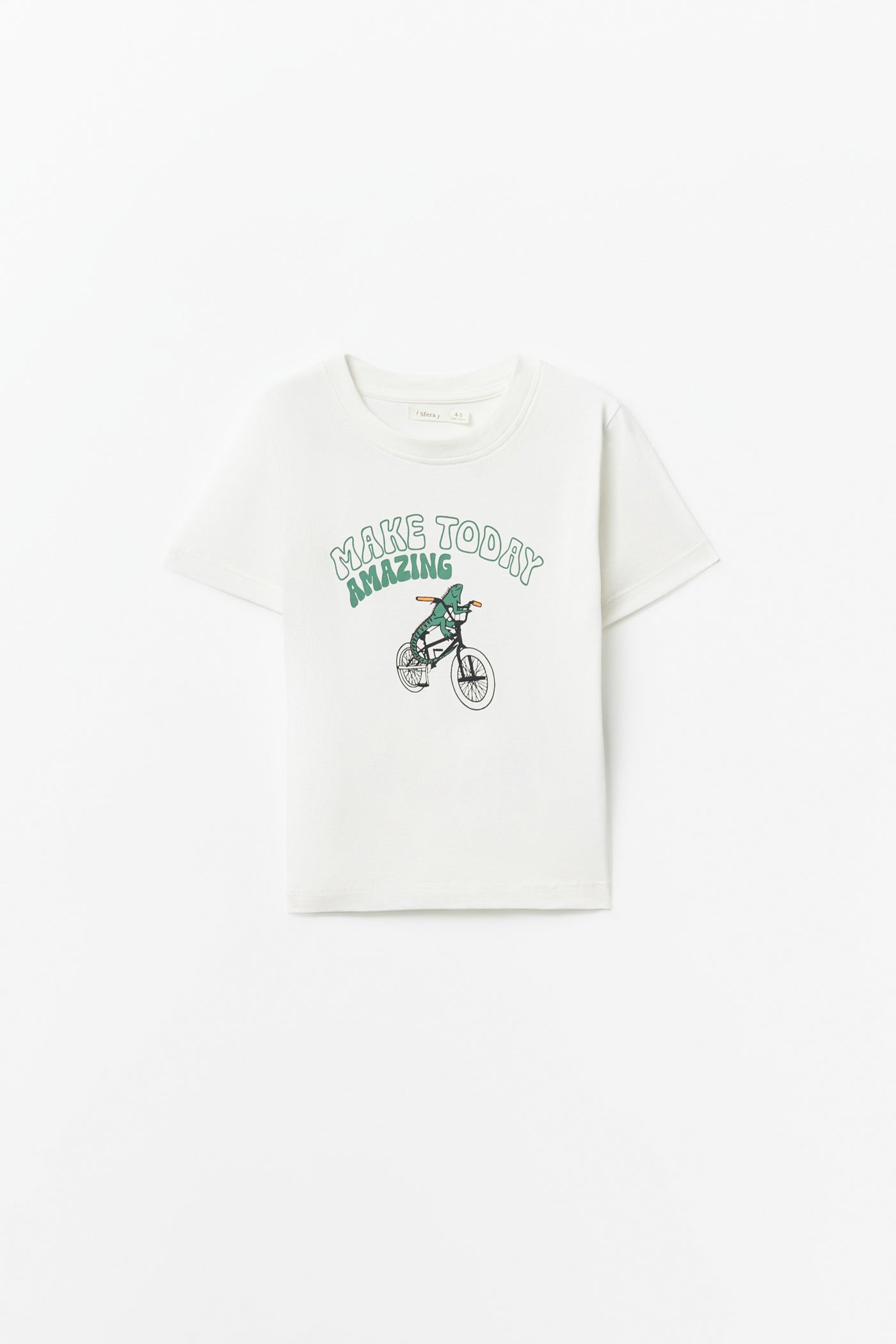 Sfera Printed short-sleeved T-shirt - White 3 Shaws Department Stores